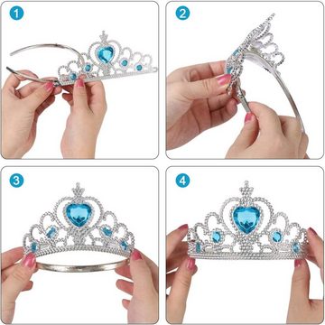 Lubgitsr Prinzessin-Kostüm 8 Stk. Prinzessin Kostüme Zubehör, Mädchen Dress up Zubehör königin