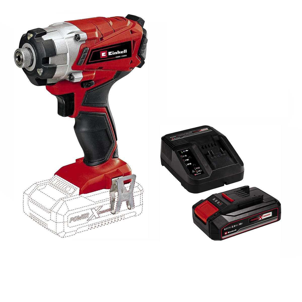 Einhell Akku-Schlagschrauber Einhell Schlagschrauber TP-CI 18 Li BL- Akku 2.5 Ah / Ladegerät