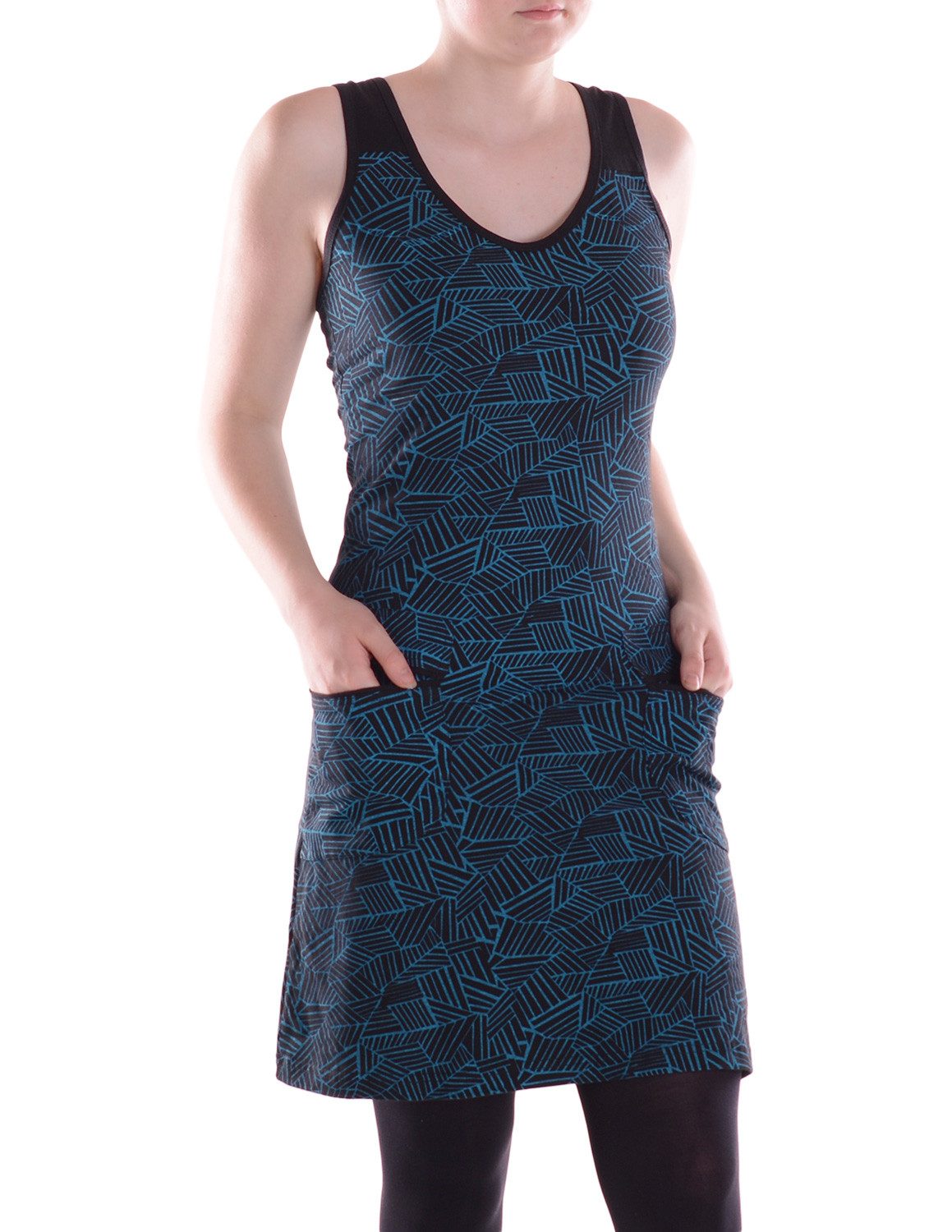 Vishes Sommerkleid Damen Kleid Baumwolle Geometrisch günstig online kaufen