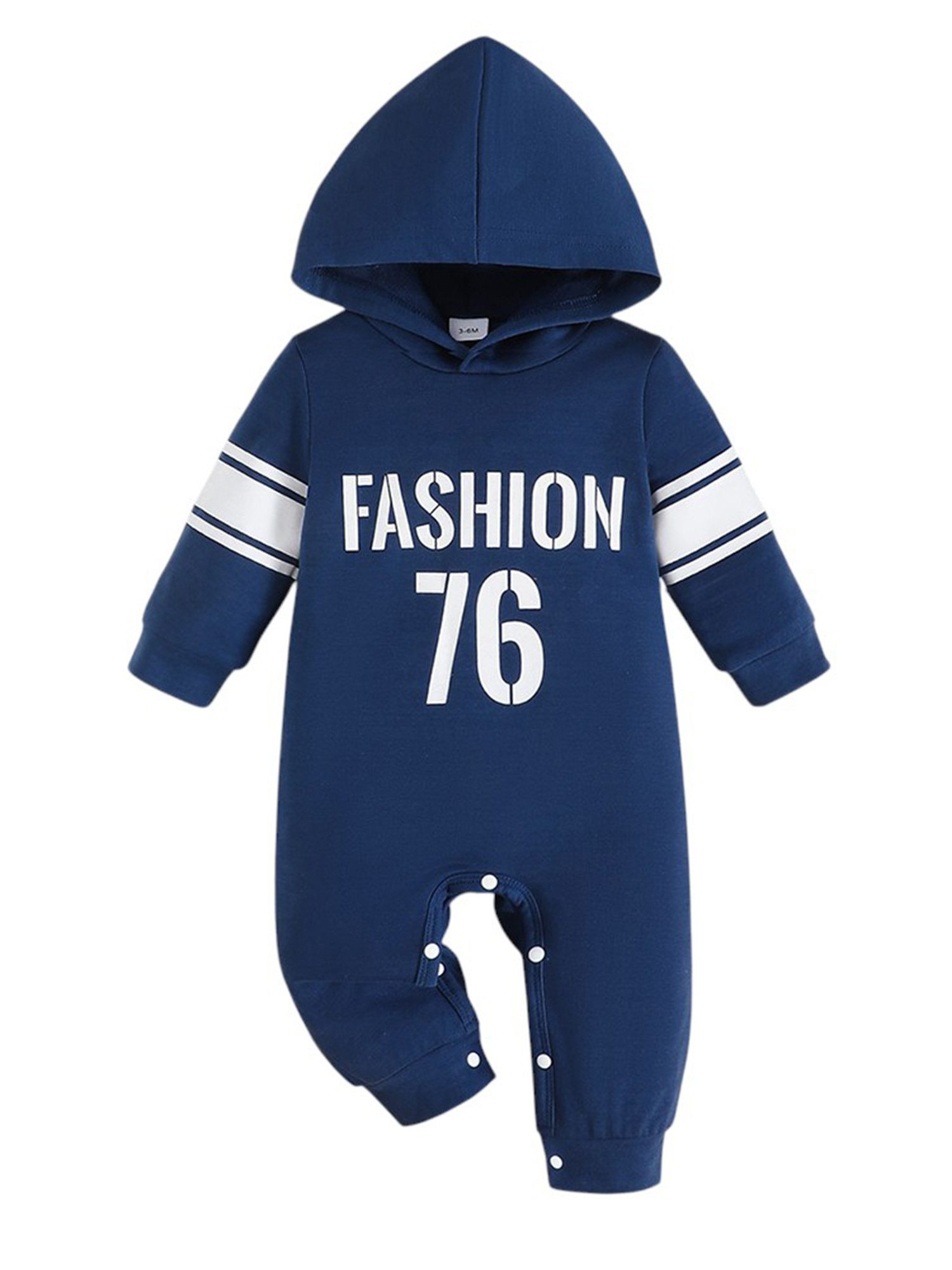 Strampler Baby Jungen Lässig Langarm overall mit Kapuze