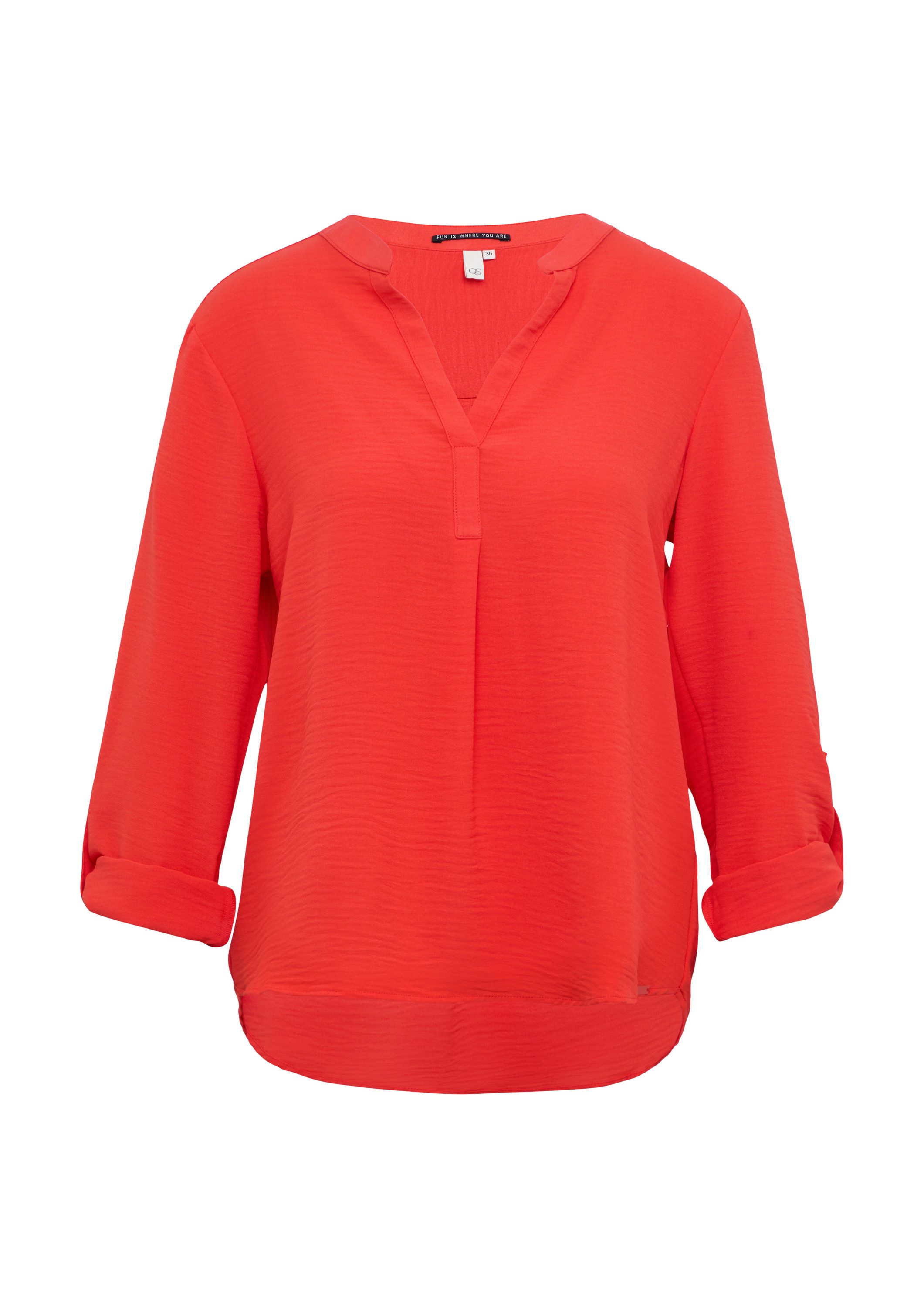 QS Langarmbluse Bluse Tunikabluse mit Ärmeln günstig online kaufen