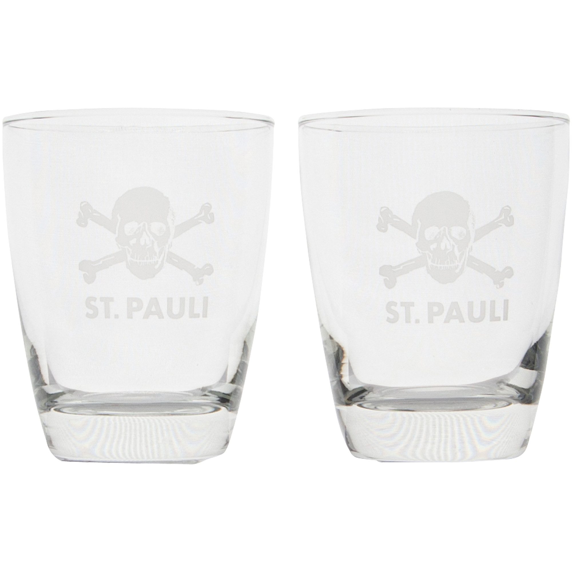 FC St. Pauli Glas FC St. Pauli - Gläser 2er Set Totenkopf, Glas