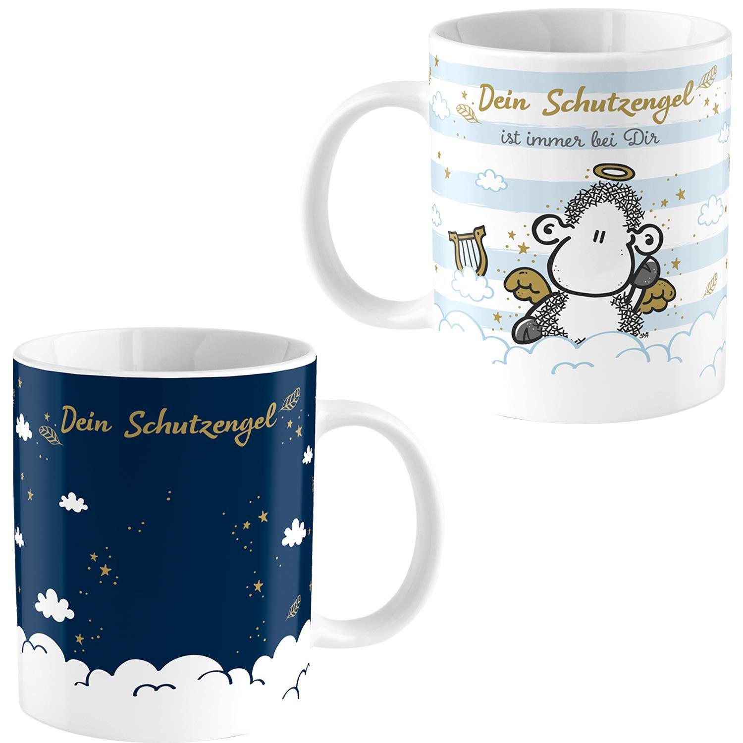 Tasse Farbwechseltasse Kaffe-Tee-Tasse Kaffeebecher 35cl Sheepworld Engel