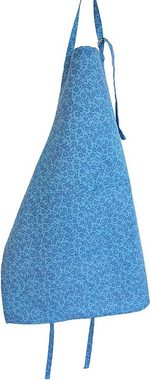 Lashuma Kochschürze Kornblume, (1-tlg., Kochschürze), Damen Schürze blau 80x65 cm