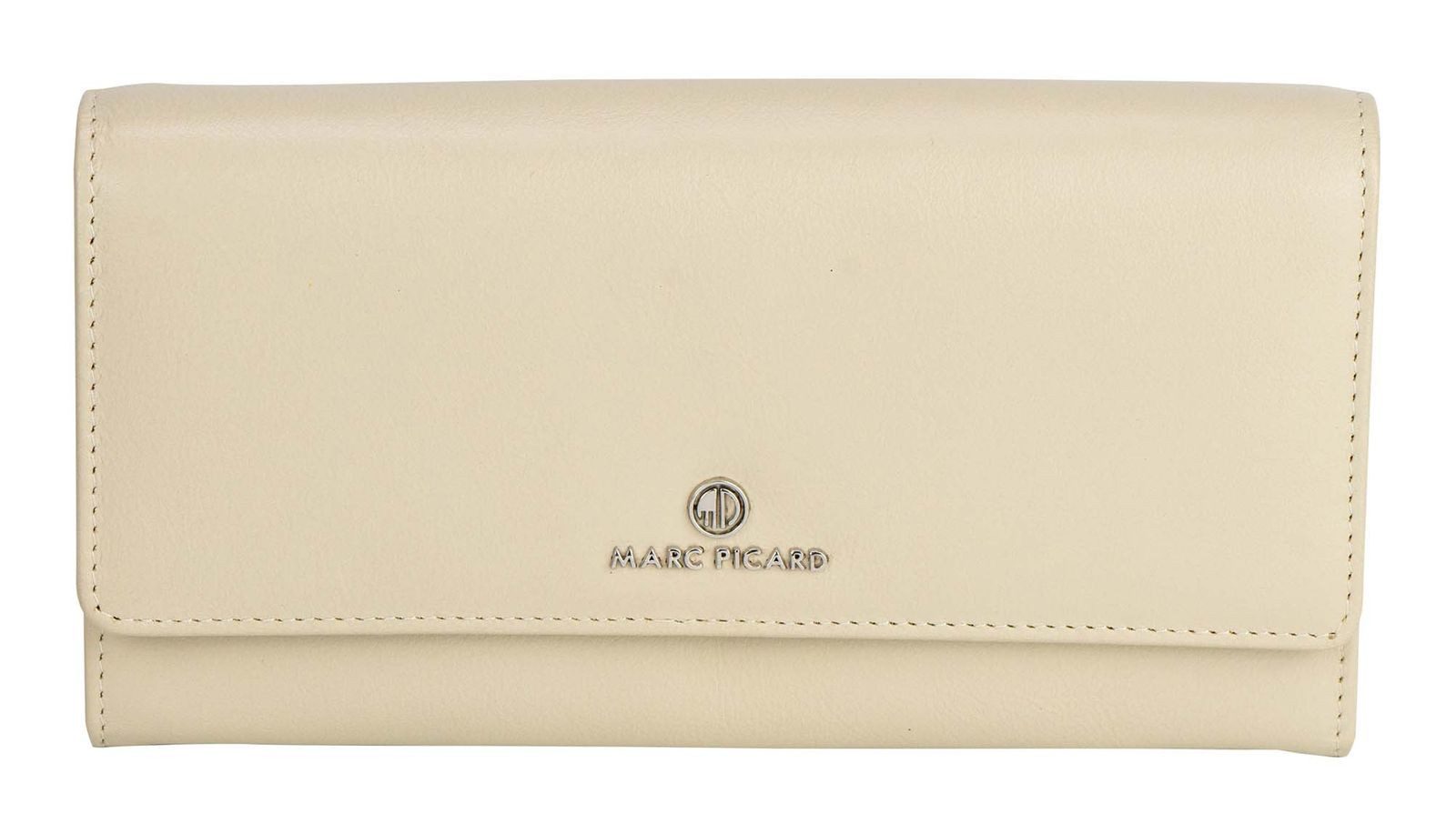 Marc Picard Geldbörse Wallet with Flap, aus echtem Rindsleder mit RFID-Blocker Schutz