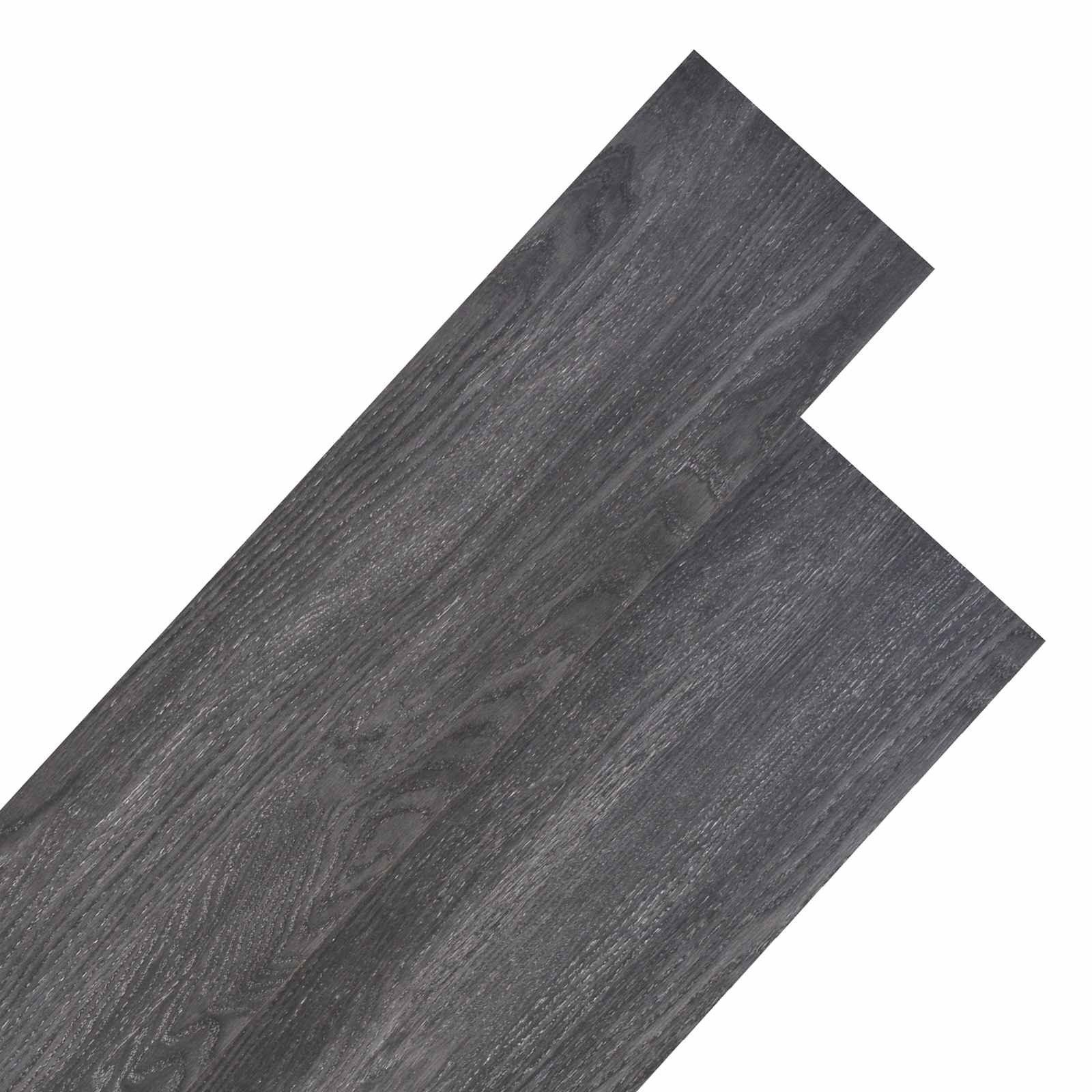 vidaXL Vinyllaminat 5,26 mÂ² Selbstklebende Bodenplanken 18er Set Schwarz und Weiß 5,26 m²