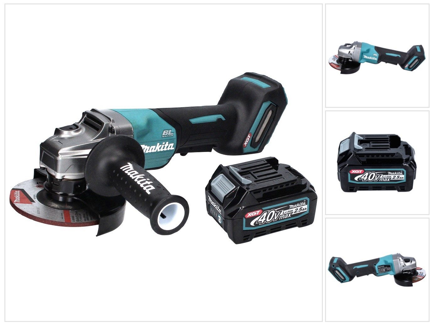 Makita Akku-Winkelschleifer GA 016 GD1 Akku Winkelschleifer 40 V max. 125 mm Brushless XGT