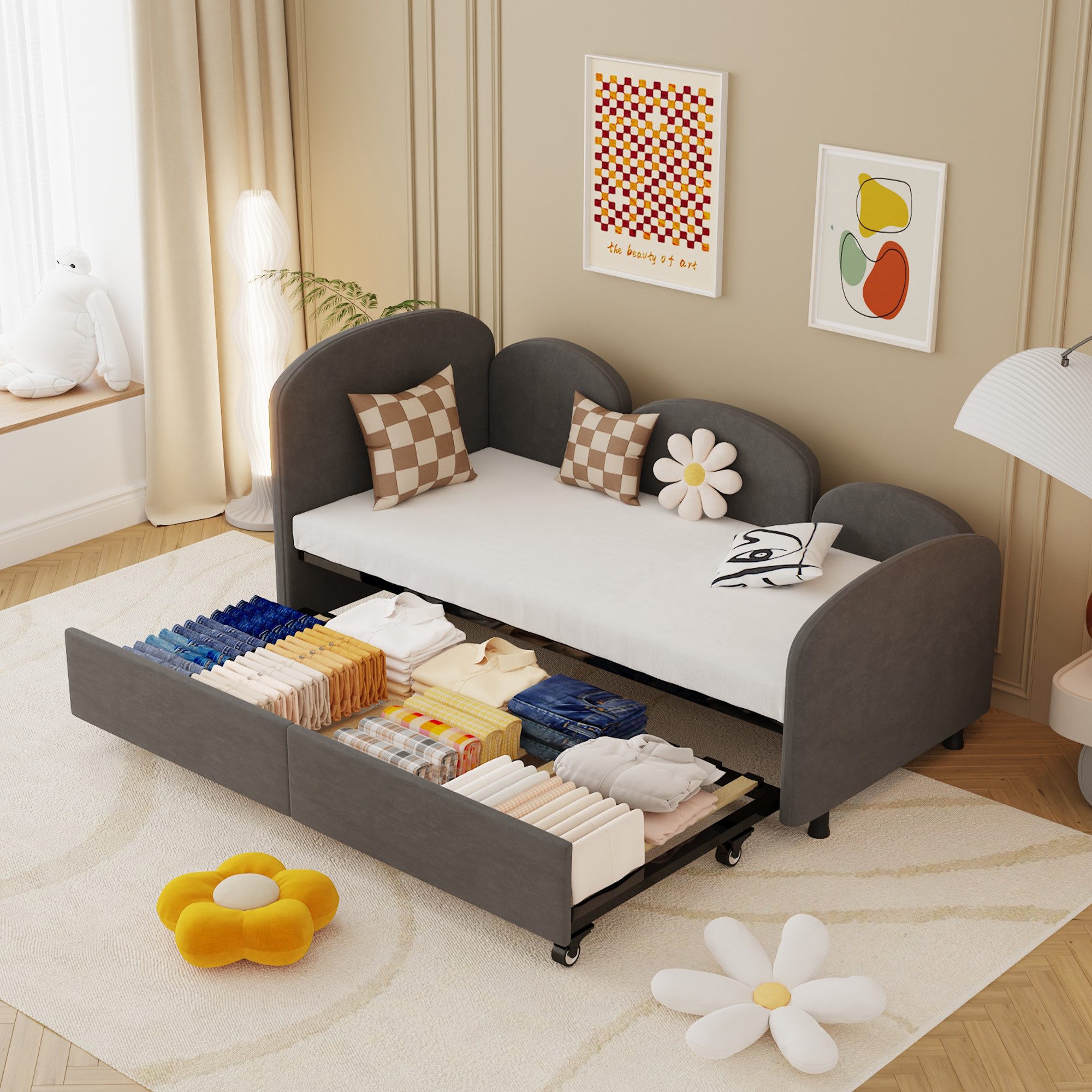 KLAM HOME Schlafsofa modernes Twin Size günstig online kaufen