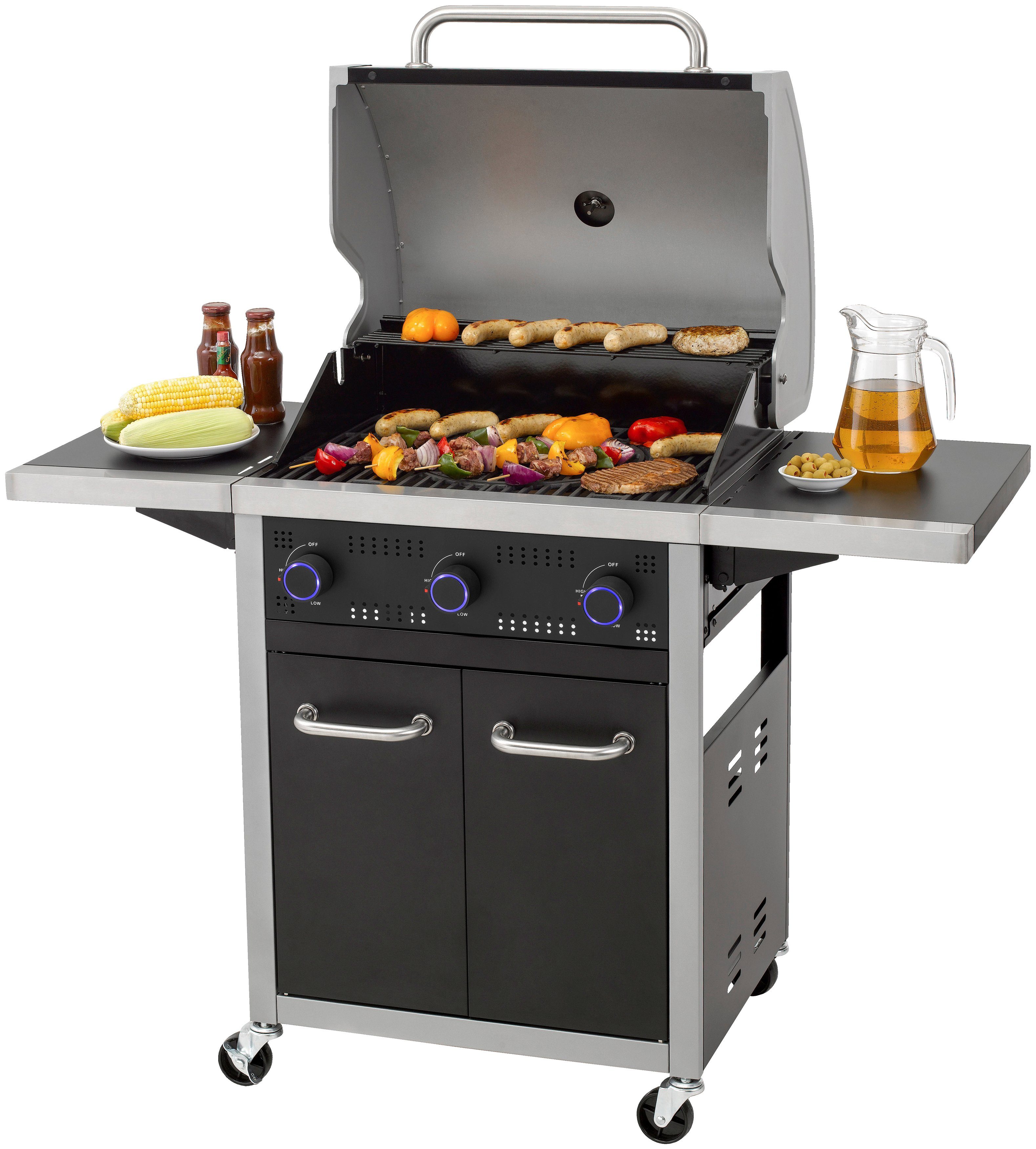 Tepro Gasgrill Seattle 3, BxTxH: 128x63x114 cm