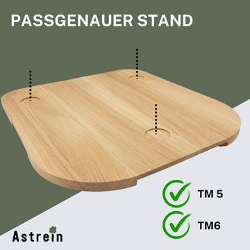 Astrein Küchenmaschinen Zubehör-Set Gleitbrett Eiche, Für TM5 & 6