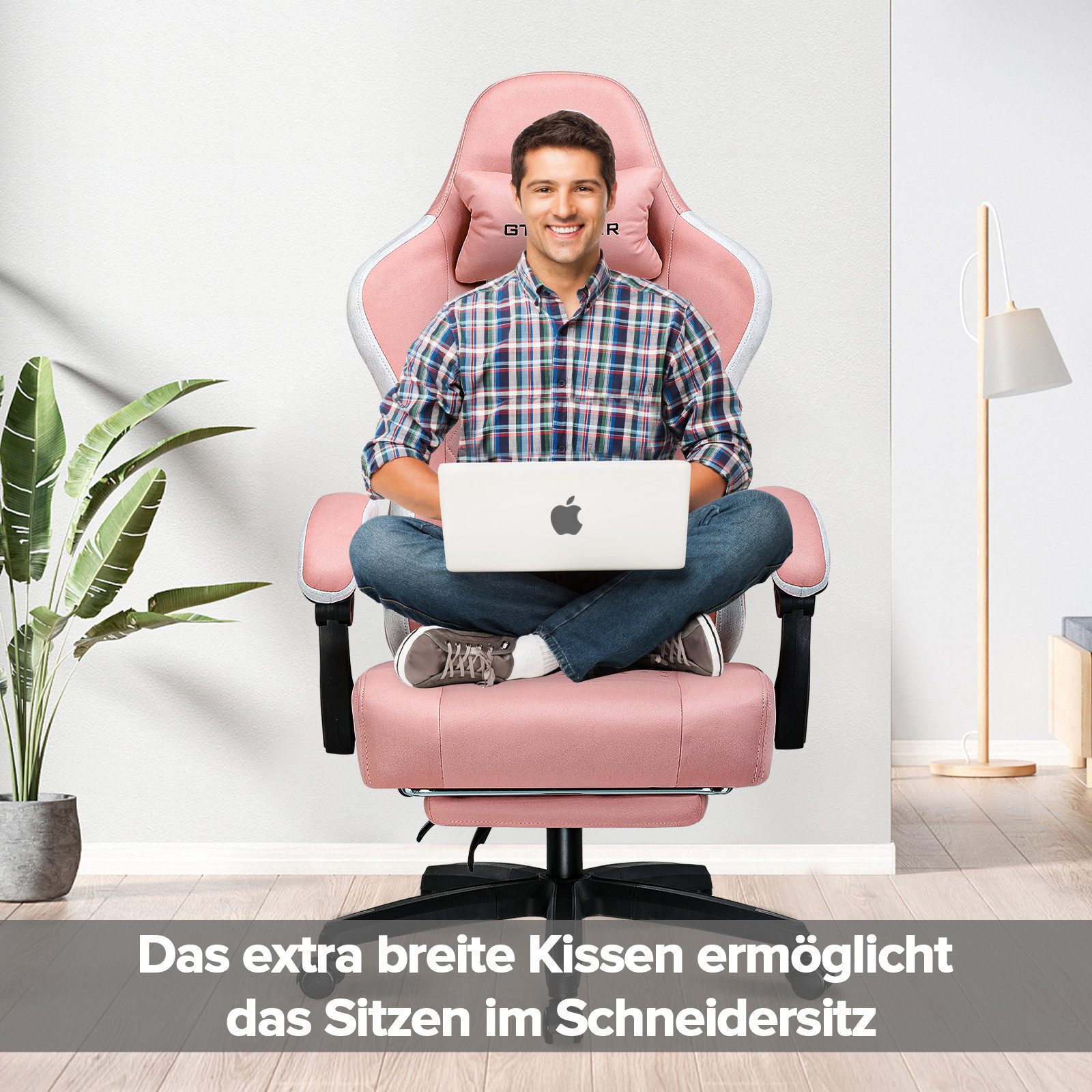 GTPLAYER Gaming-Stuhl Ergonomischer Gaming Sessel Schreibtischstuhl günstig online kaufen