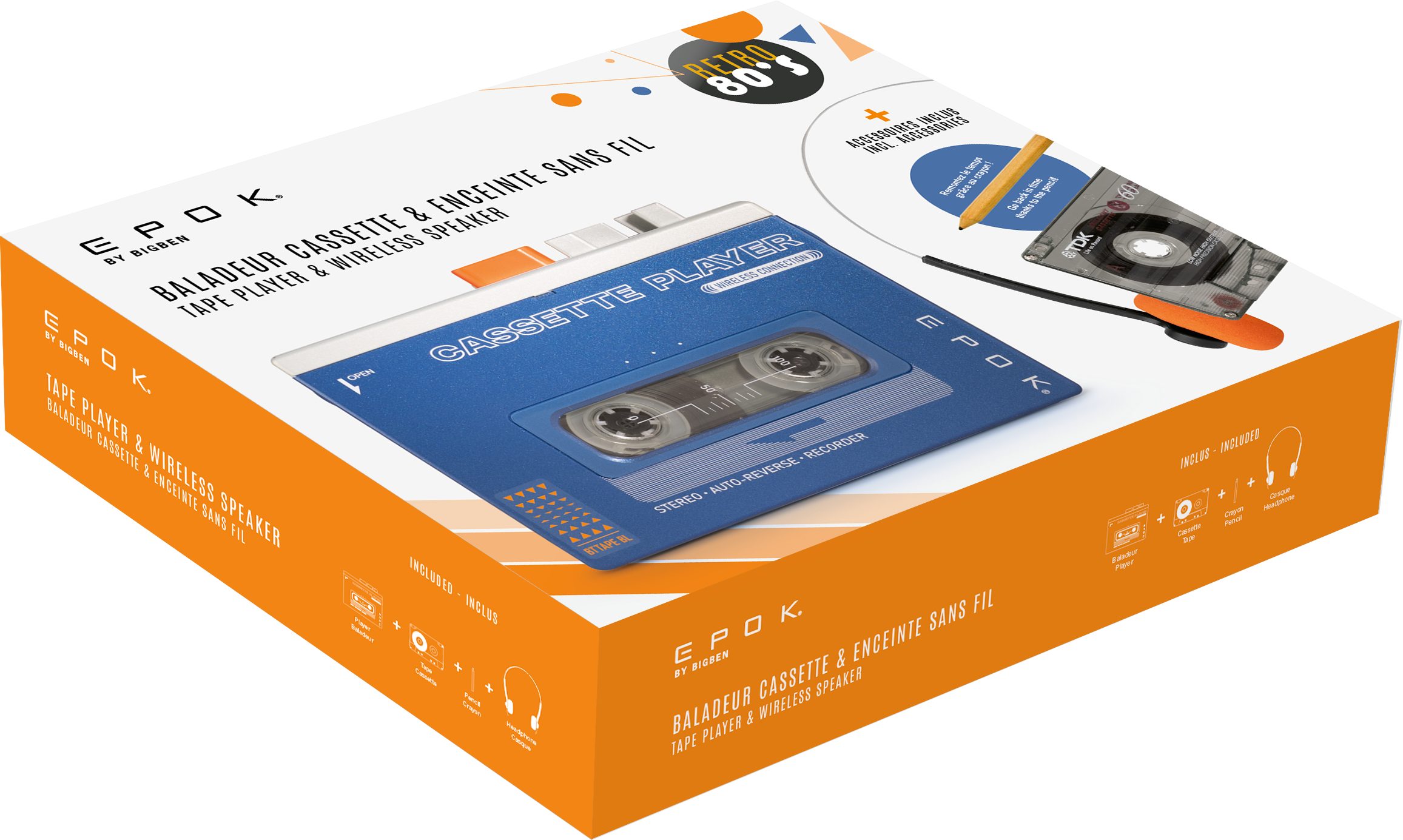 BigBen Tragbarer Kassettenspieler Kassetten Player