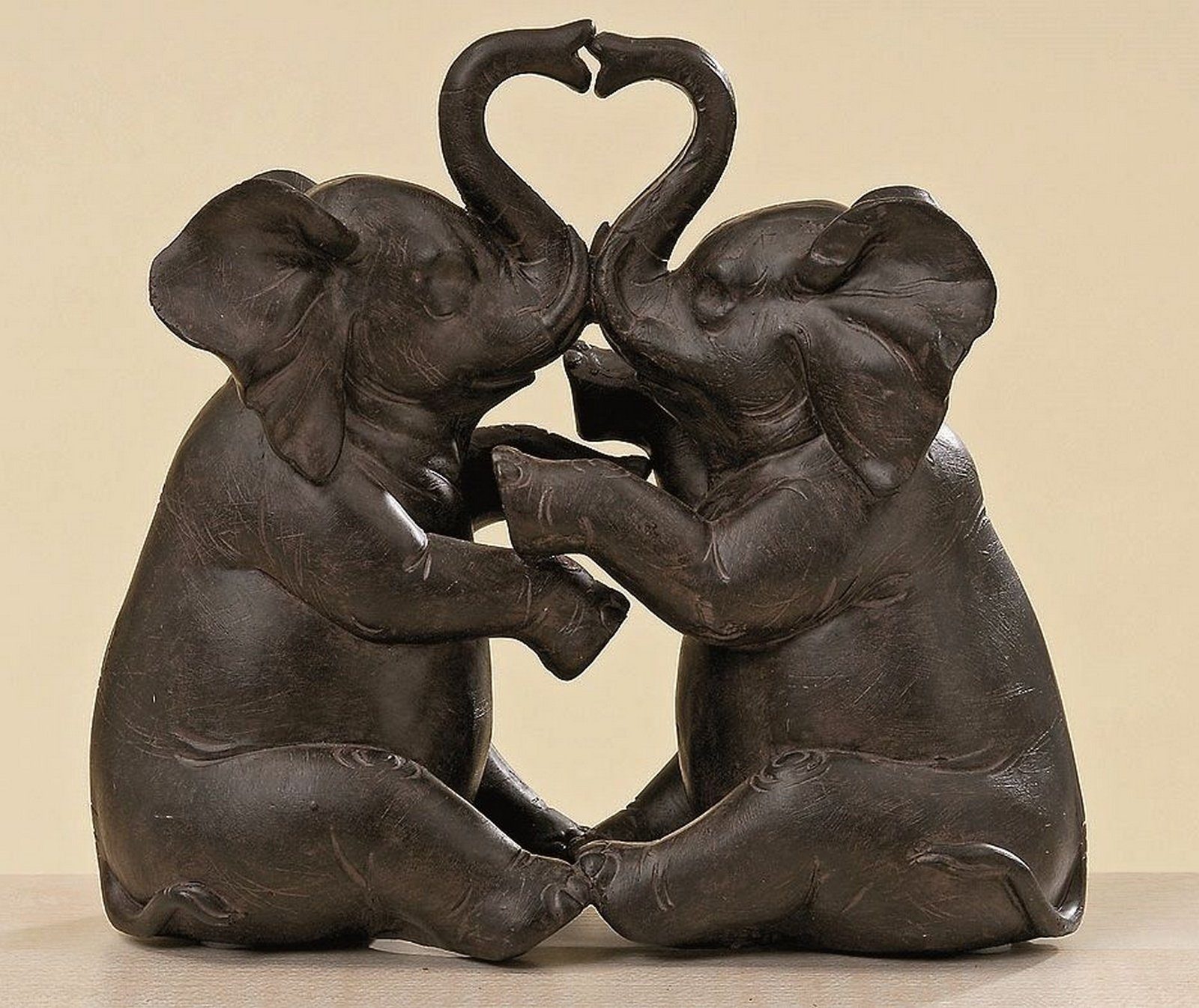 - Indoor Dekofigur verliebte BOLTZE Elefantenpaar Dekofigur - Elefanten Indoor