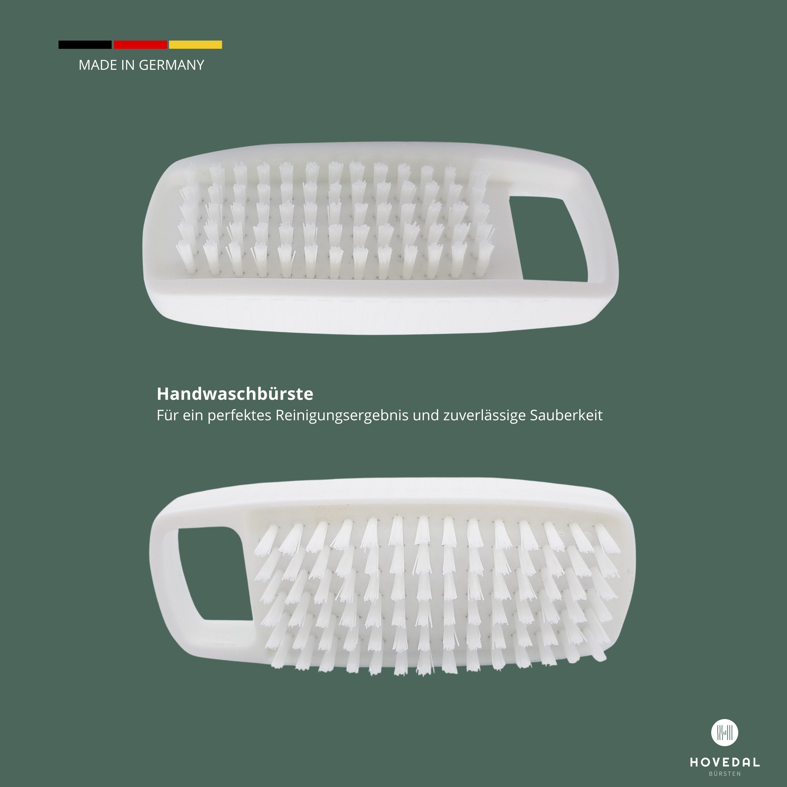 Hovedal Nagelbürste 3er Set Ersatz Nagelbürste, Nachfüllset für Halterung, Handwaschbürste, Handbürste zum Aufhängen, Nagelbürsten für Halter, Waschbürste