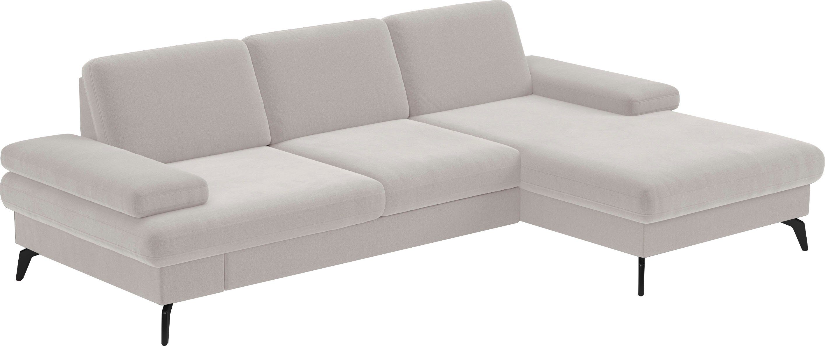 sit&more Ecksofa Morris L-Form, inkl. Sitztiefenverstellung, wahlweise mit Armteilverstellung, Bettfunktion & Bettkasten