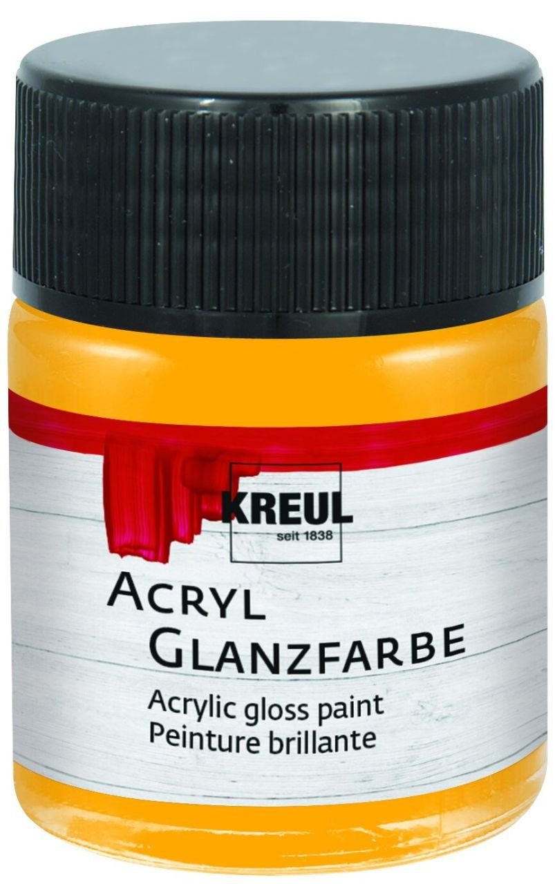 Kreul Künstlerstift Kreul Acryl Glanzfarbe dunkelgelb 50 ml