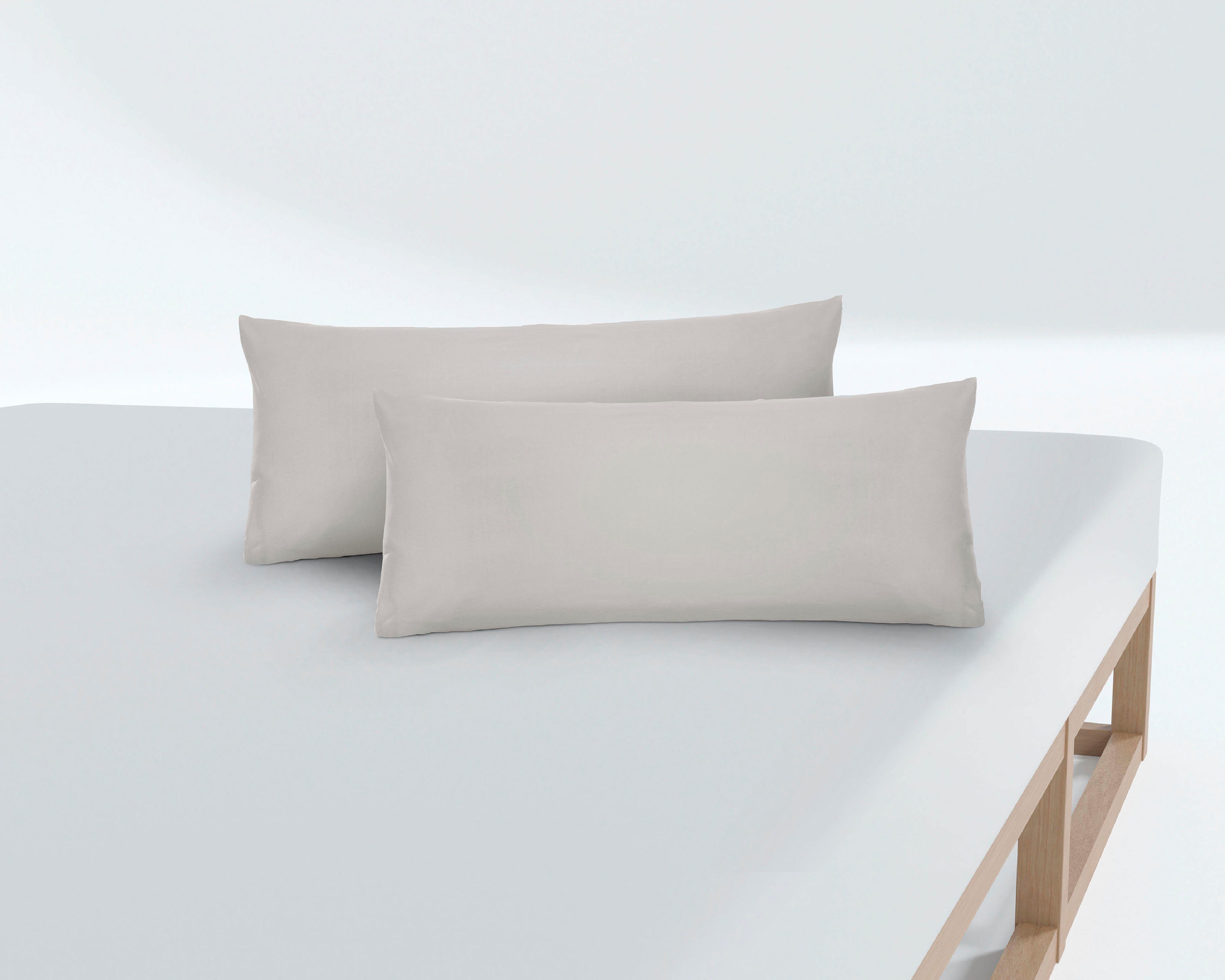 Biberna Kissenbezug Michi Feinjersey mit Reißverschluss, (2 Stück), verschi günstig online kaufen