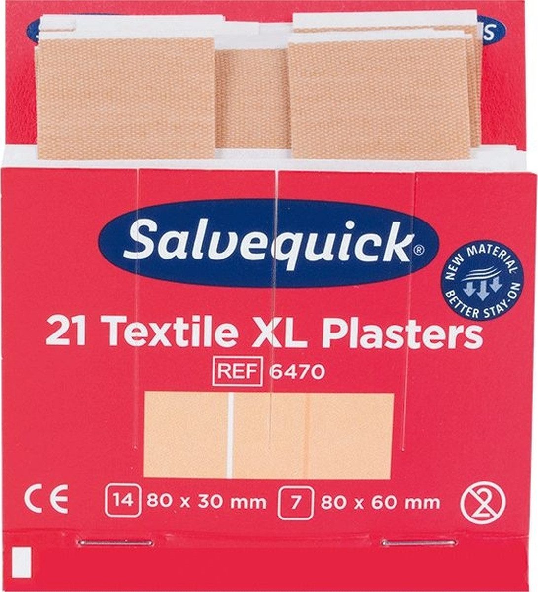 Salvequick® Erste-Hilfe-Set Pflaster-Abschnitte Salvequick elastisch Refill 6770 VE=21 Stück