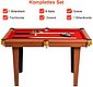 COSTWAY Billardtisch »Billard-Spiel«, 4 ft Billardtisch mit 2 Queues und 16 Kugeln, Tischbillard für Kinder, Familienspiele, Bild 3