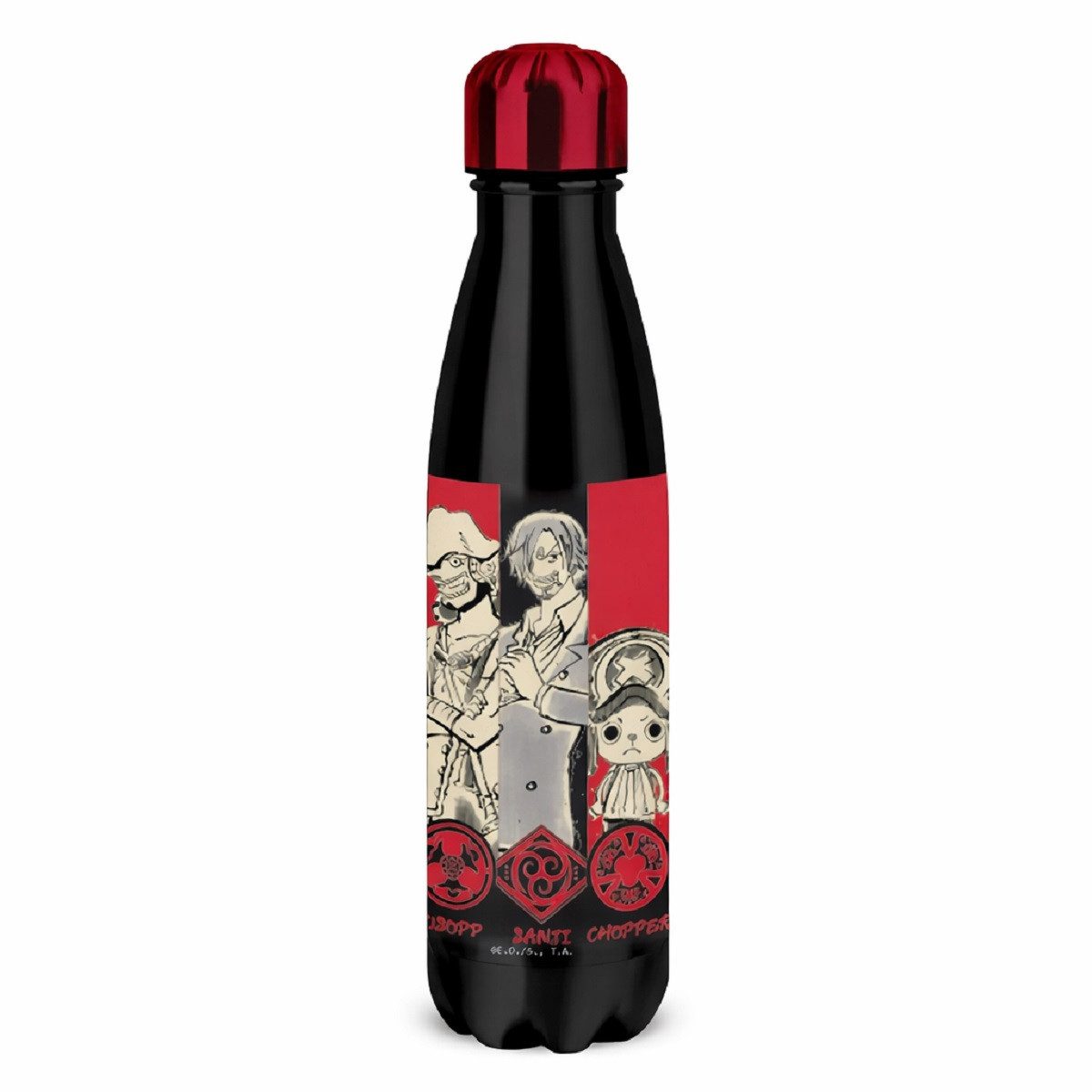 One Piece Isolierflasche Trinkflasche (1 Stk) Edelstahl 500 ml mit Schraubdeckel