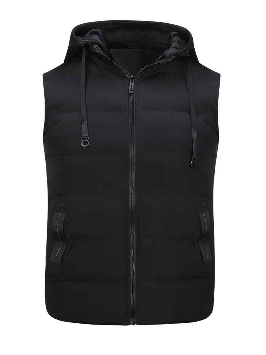 YOUTHUP Steppweste Herren winddichte Steppweste mit Kapuze günstig online kaufen
