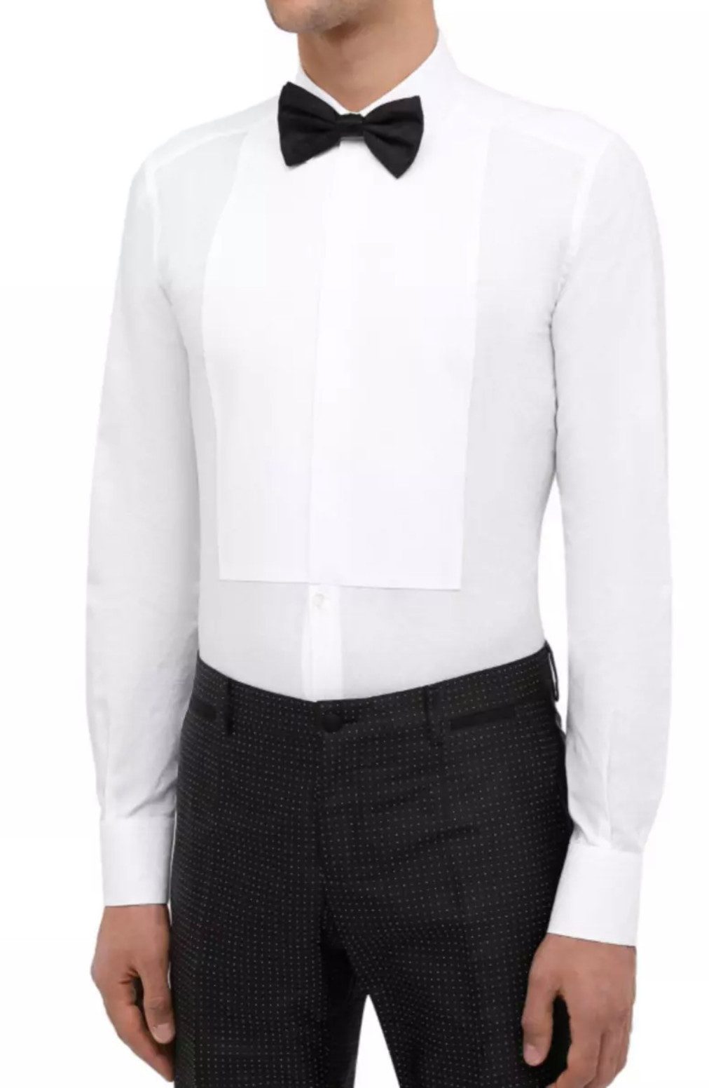 DOLCE & GABBANA Smokinghemd Gold Floral Catwalk Tuxedo Hemd floraler Jacquard-Struktur – edel und dezent