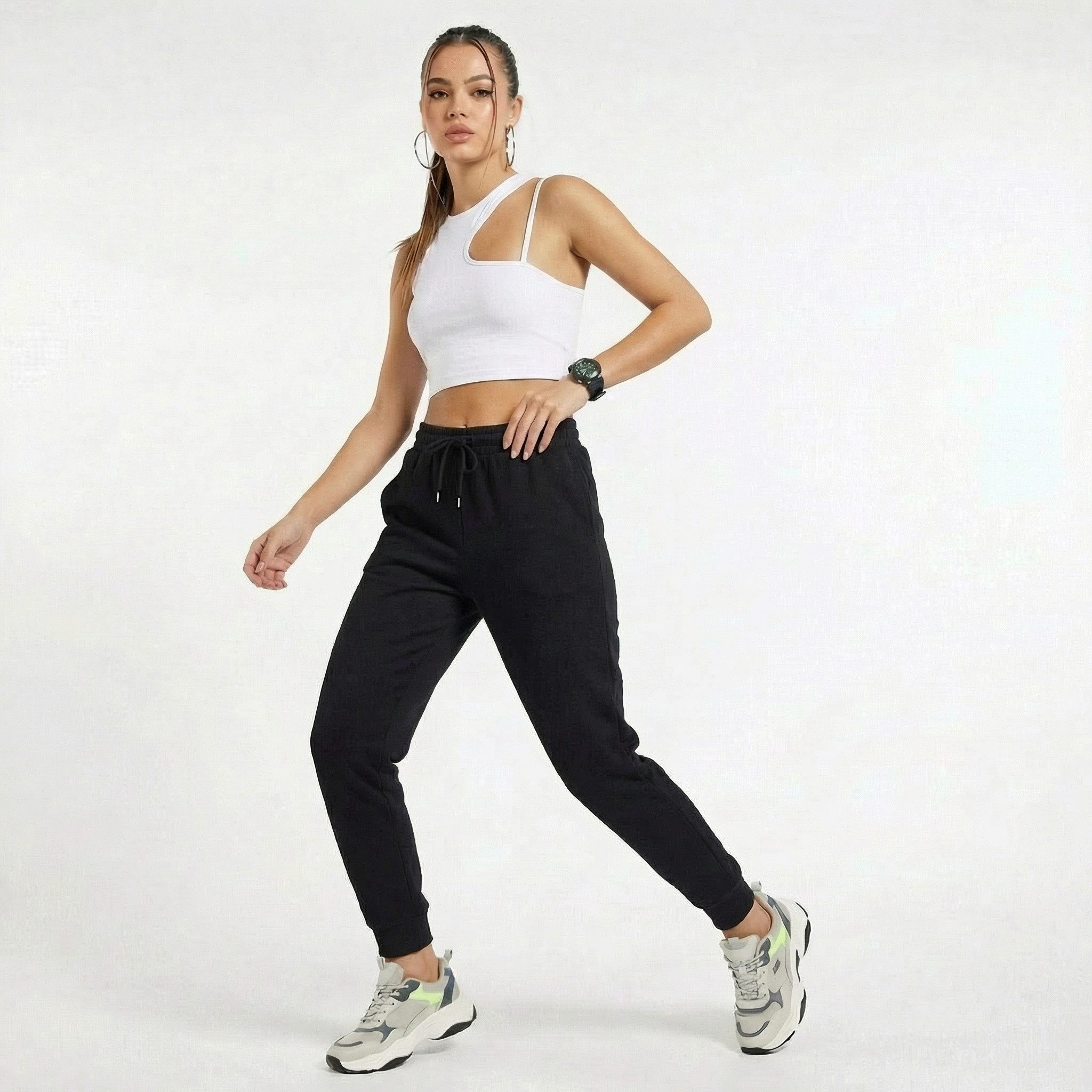 R-CAMP Sweathose Jogginghose Damen Slim Fit Freizeithose Frauen (1-tlg) Bau günstig online kaufen