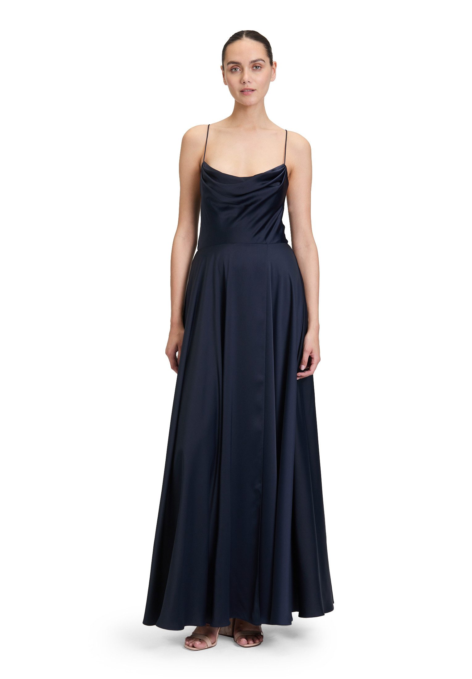 Vera Mont Abendkleid Damen Abendkleid mit Wasserfallausschnitt Material günstig online kaufen