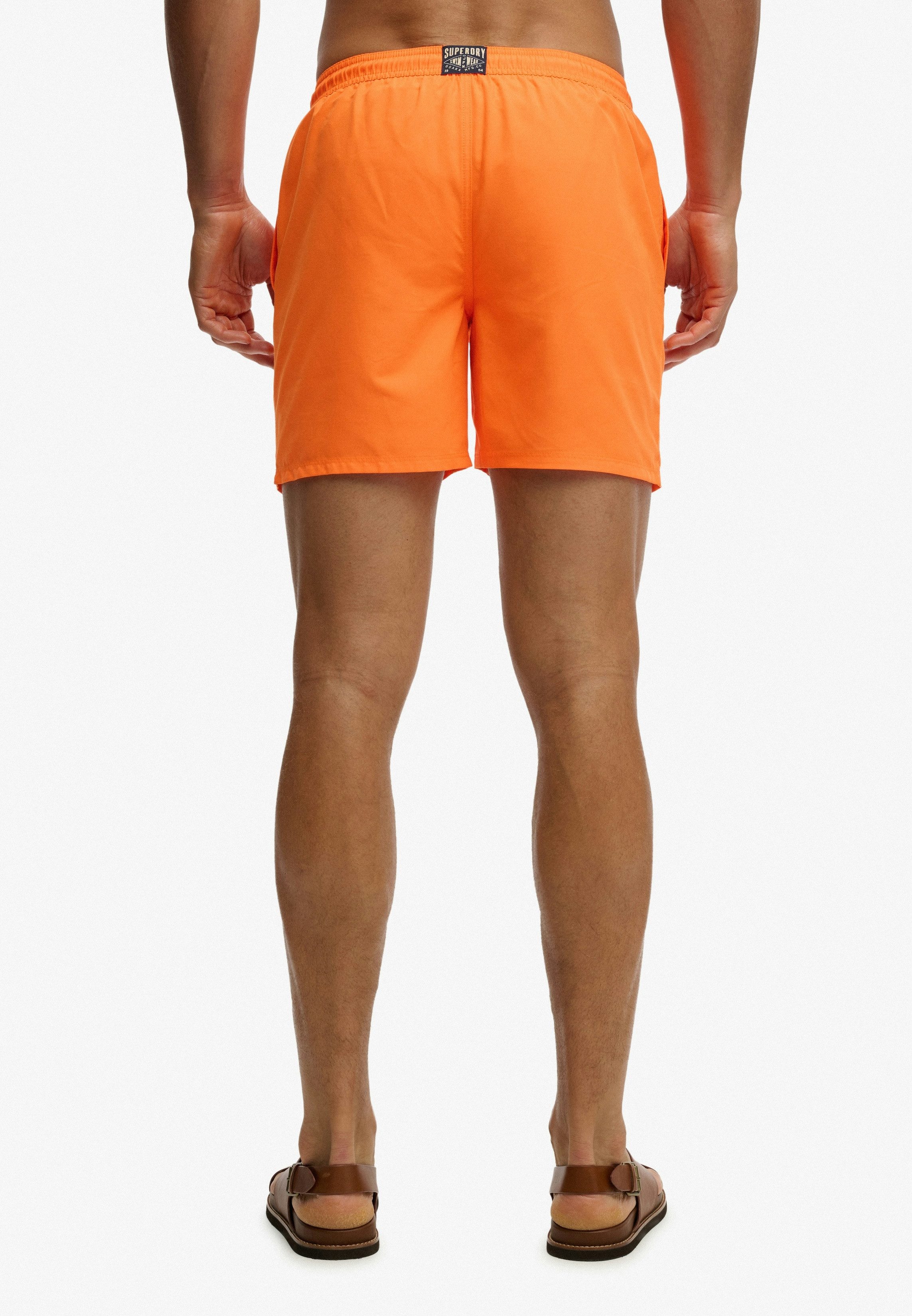 Superdry Badeshorts ESSENTIAL 16 SWIM SHORT Kunstfaser, relaxed fit