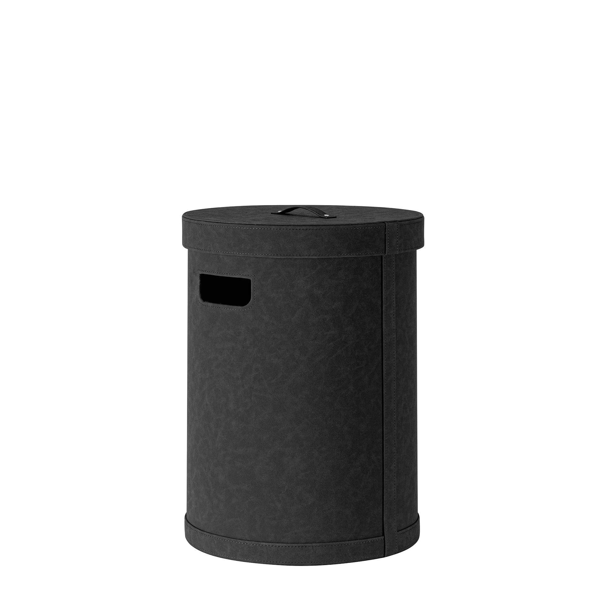 blomus Wäschebox Wäschesammler -SAHLA- Wäschesack, Sammler: aus Wildleder, Zylindrische Form, inkl. Verschluss, Komfort