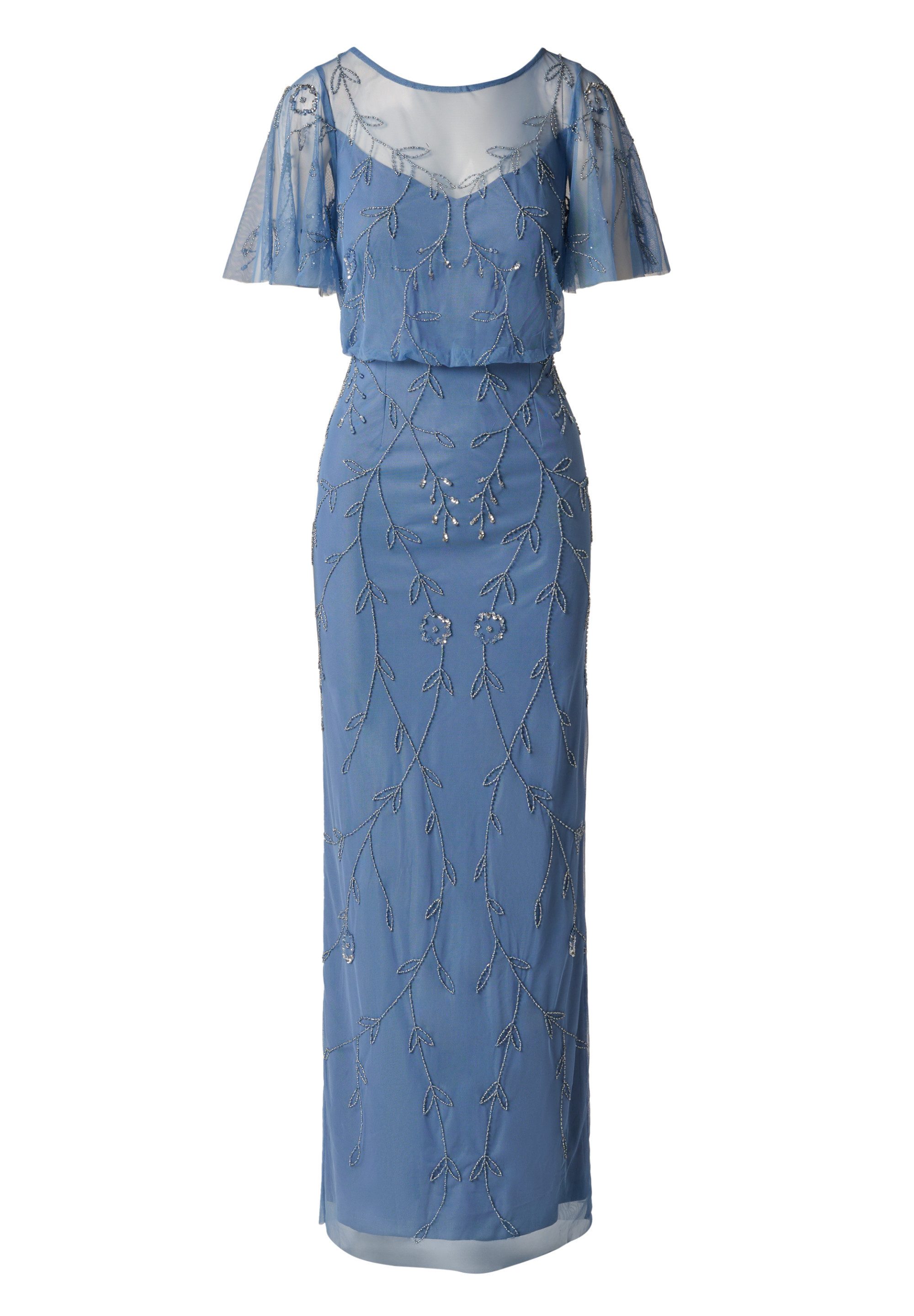 Adrianna Papell Abendkleid Bead Blouson Long Dress Elegantes und raffiniertes Etuikleid