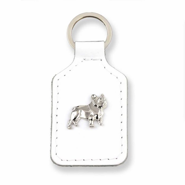Monkimau Schlüsselanhänger Französische Bulldoggen Schlüsselanhänger Leder Tier Figur (Packung)