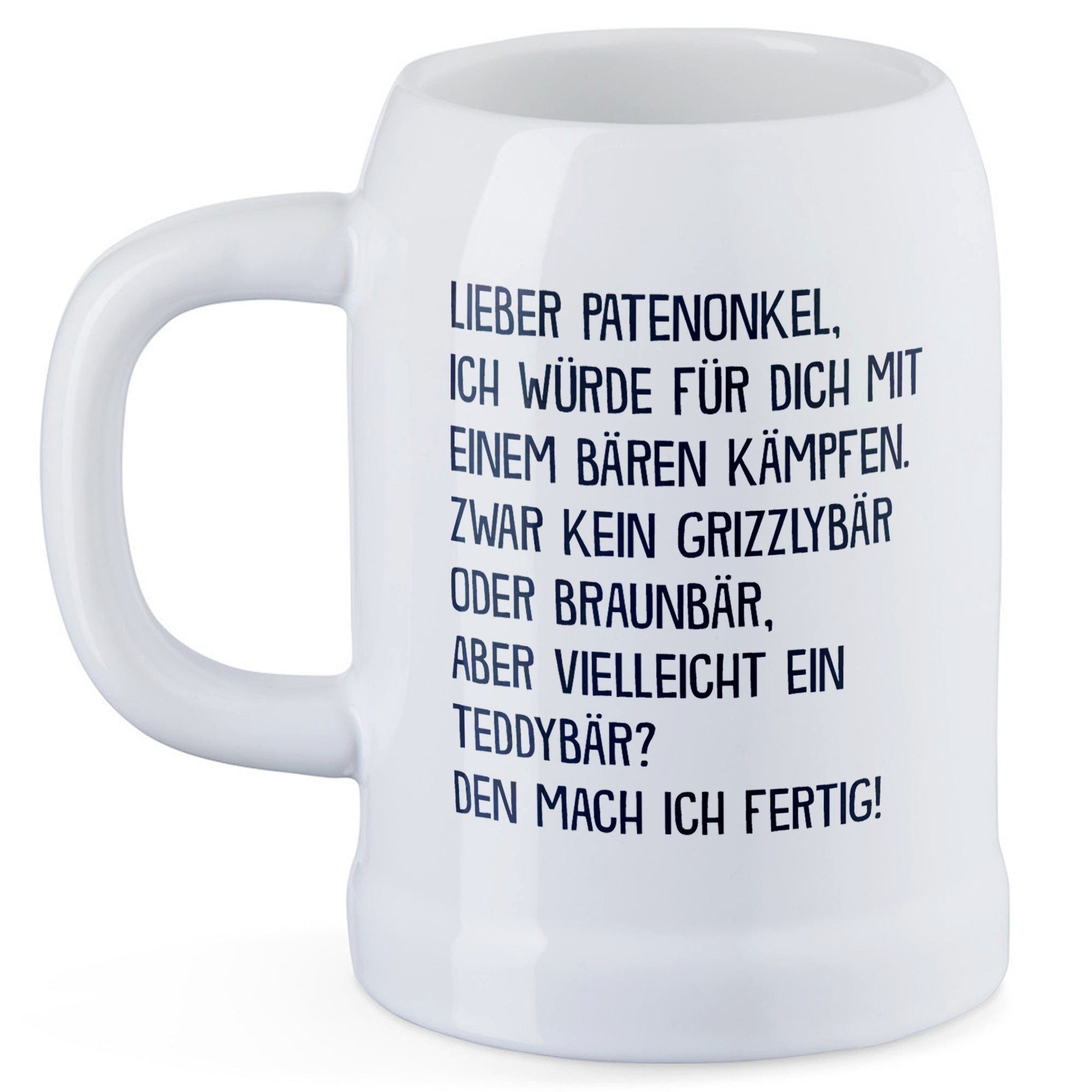 22Feels Bierkrug Bruder Geschenk Geburtstag Weihnachten Geschwister Männer Jungs, Keramik, IN DEUTSCHLAND BEDRUCKT, Spülmaschinenfest