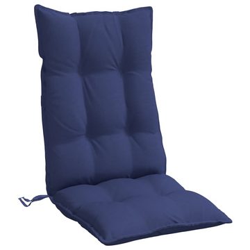 vidaXL Sitzauflage Hochlehner-Auflagen 6 Stk. Marineblau Oxford-Gewebe, (6 St)
