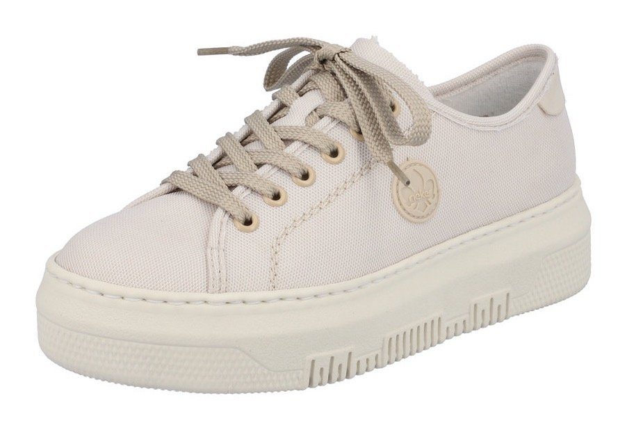 Rieker Plateausneaker aus Canvas, Freizeitschuh, Halbschuh, günstig online kaufen