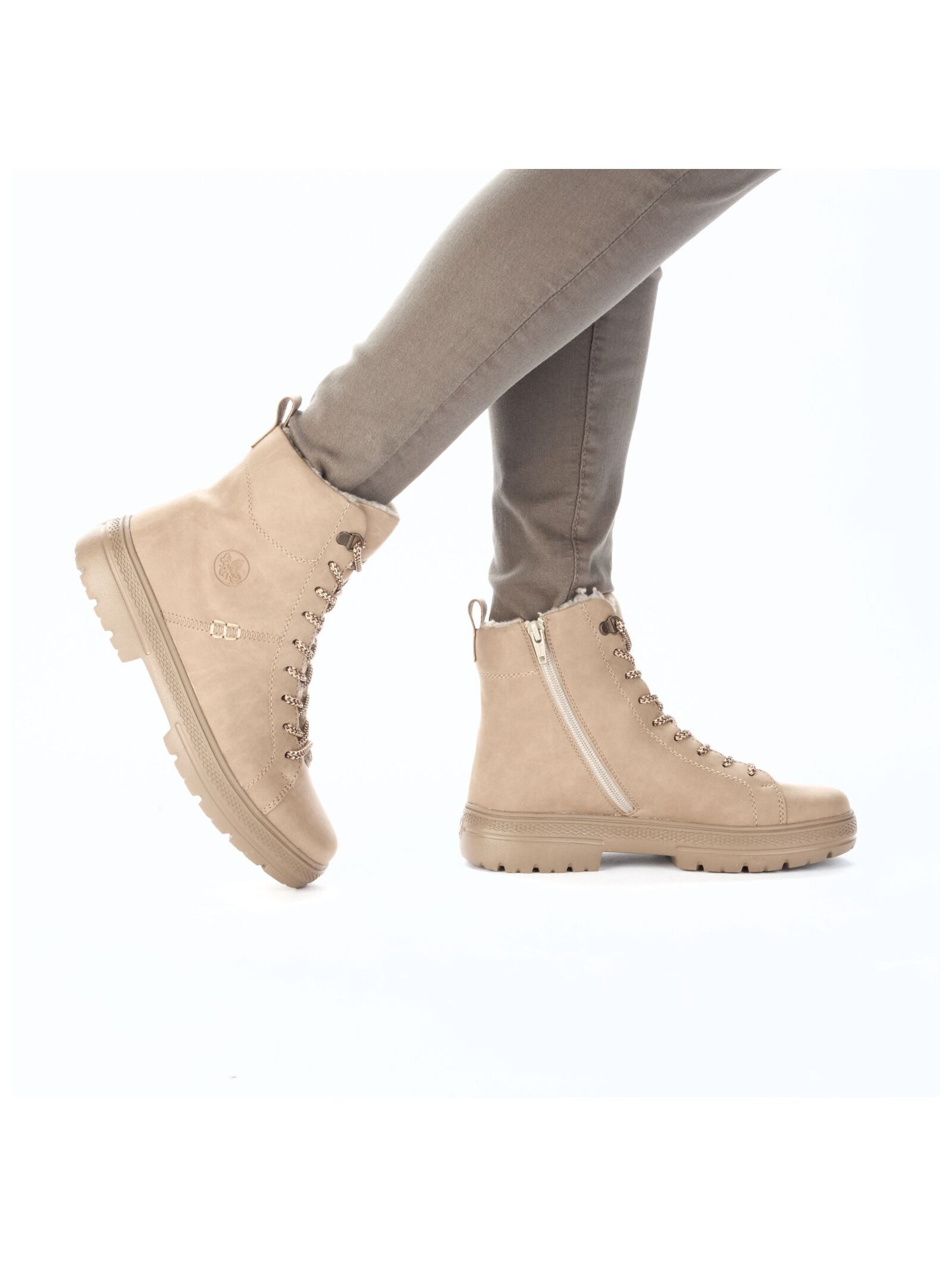 Rieker Rieker Stiefelette Lederimitat Schnürstiefelette