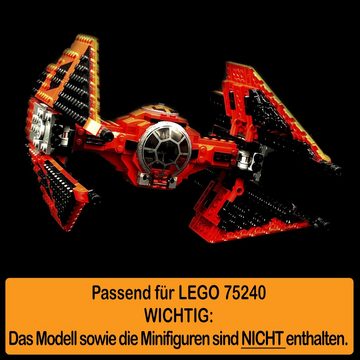 AREA17 Standfuß Acryl Display Stand für LEGO 75240 Major Vonregs Tie Fighter (verschiedene Winkel und Positionen einstellbar, zum selbst zusammenbauen), 100% Made in Germany