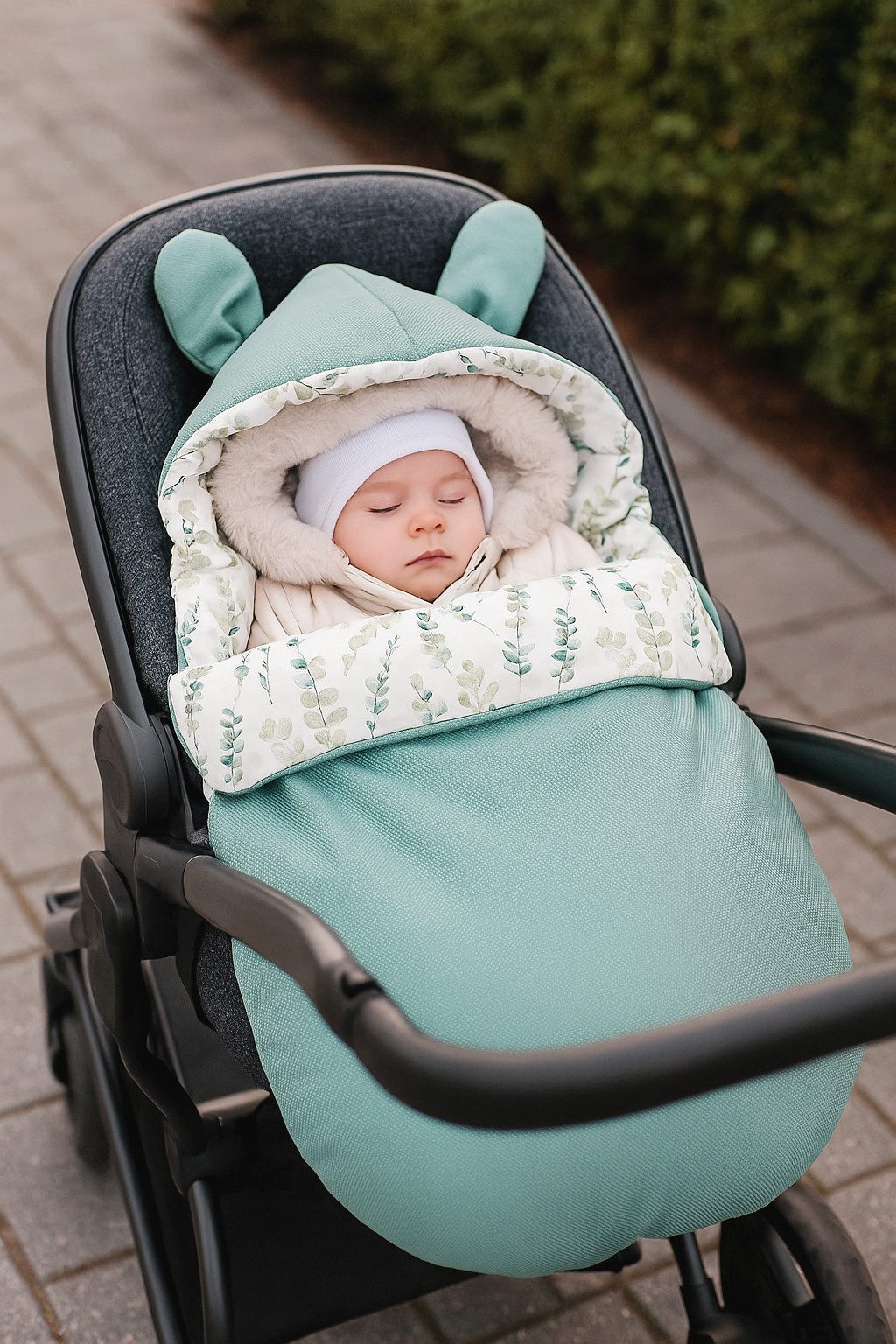 BABEES Fußsack Fußsack BABYFUßSACK für Babyschale Frühling Übergang warm mit Füllung, Einschlagdecke Fußsack Universal Baby GANZJÄHRIG – Bild 4 von 5