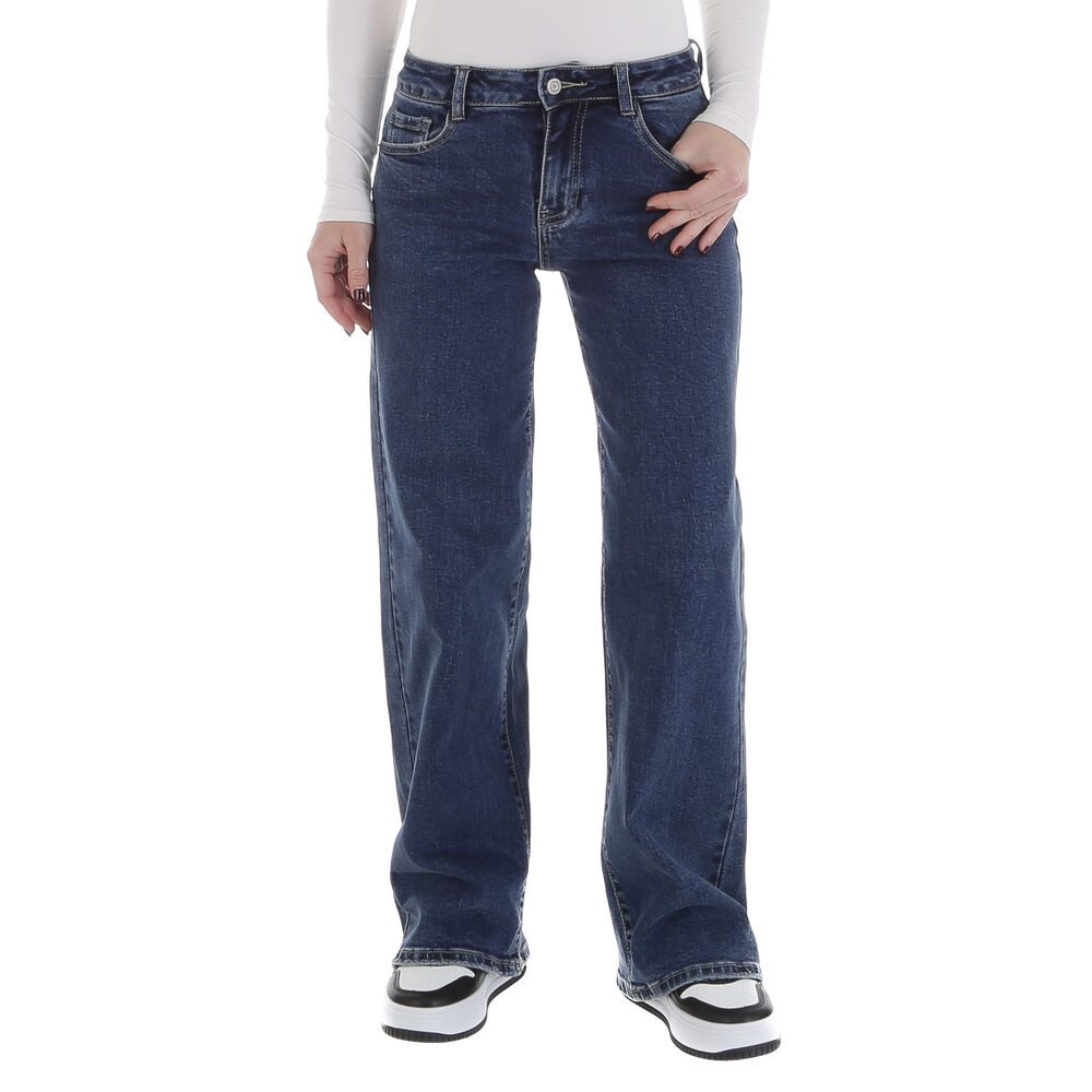 Ital-Design Weite Jeans Damen Freizeit (88836925) Used-Look Stretch Relaxed günstig online kaufen