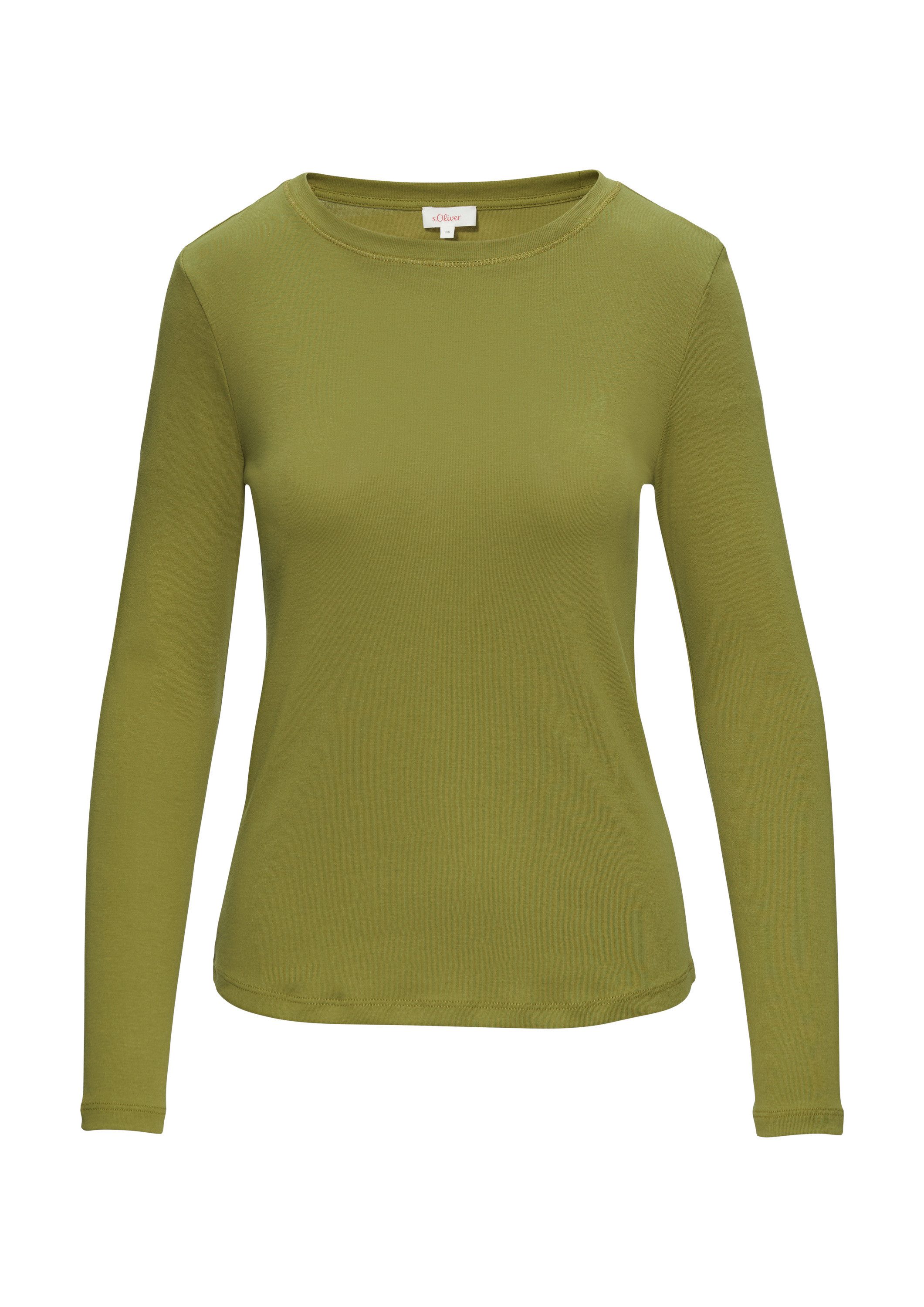 s.Oliver Langarmshirt T-Shirt Langarm-Shirt im Slim Fit günstig online kaufen