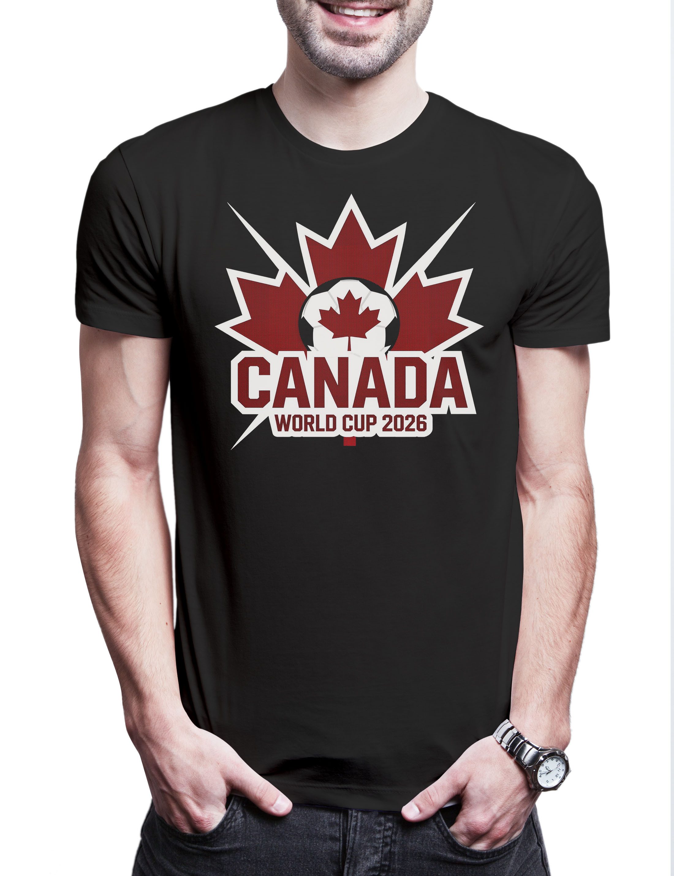 Print-Shirt Team Canada 2 Herren T-Shirt Kanada Maple Leaf True North Ottawa