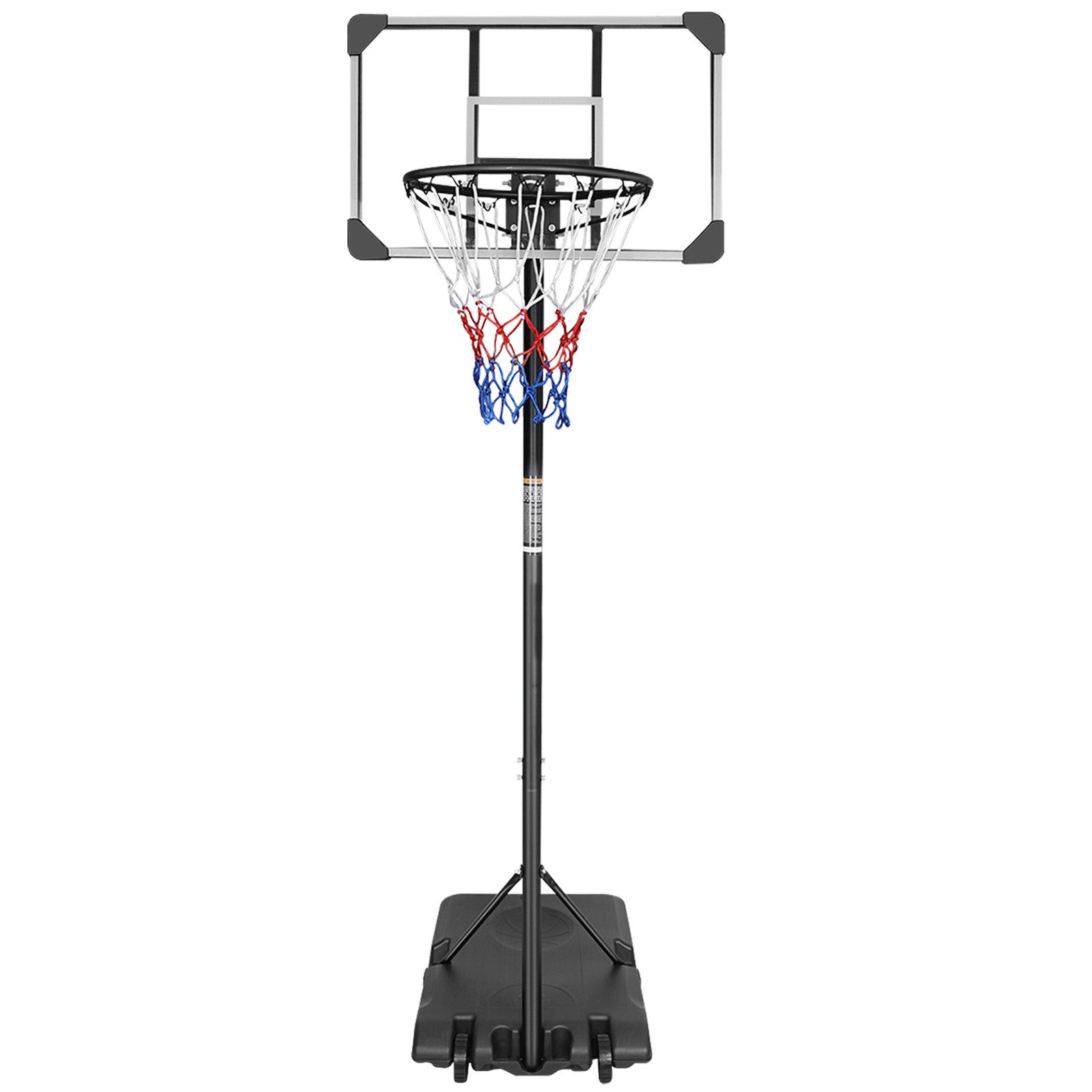 Fine Life Pro Basketballkorb Tragbarer Basketballkorb, höhenverstellbar (170-213cm) für Kinder, (Jugendliche & Erwachsene, 71,1cm Shatterproof-Rückboard), mit Rollen – Innen- und Außenbereich nutzbar