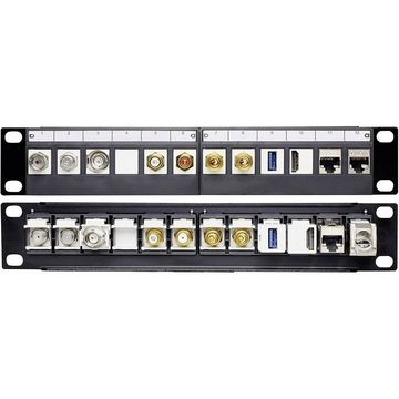 Delock Keystone 12 Port Patchpanel 25.4 cm (10″ Netzwerk-Patch-Panel