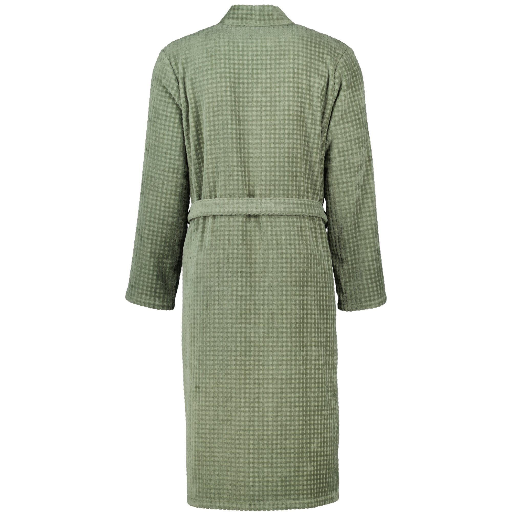 Cawö Herrenbademantel Waffelpique 5508 Kimono Frottier, Kimono, 100% Baumwolle