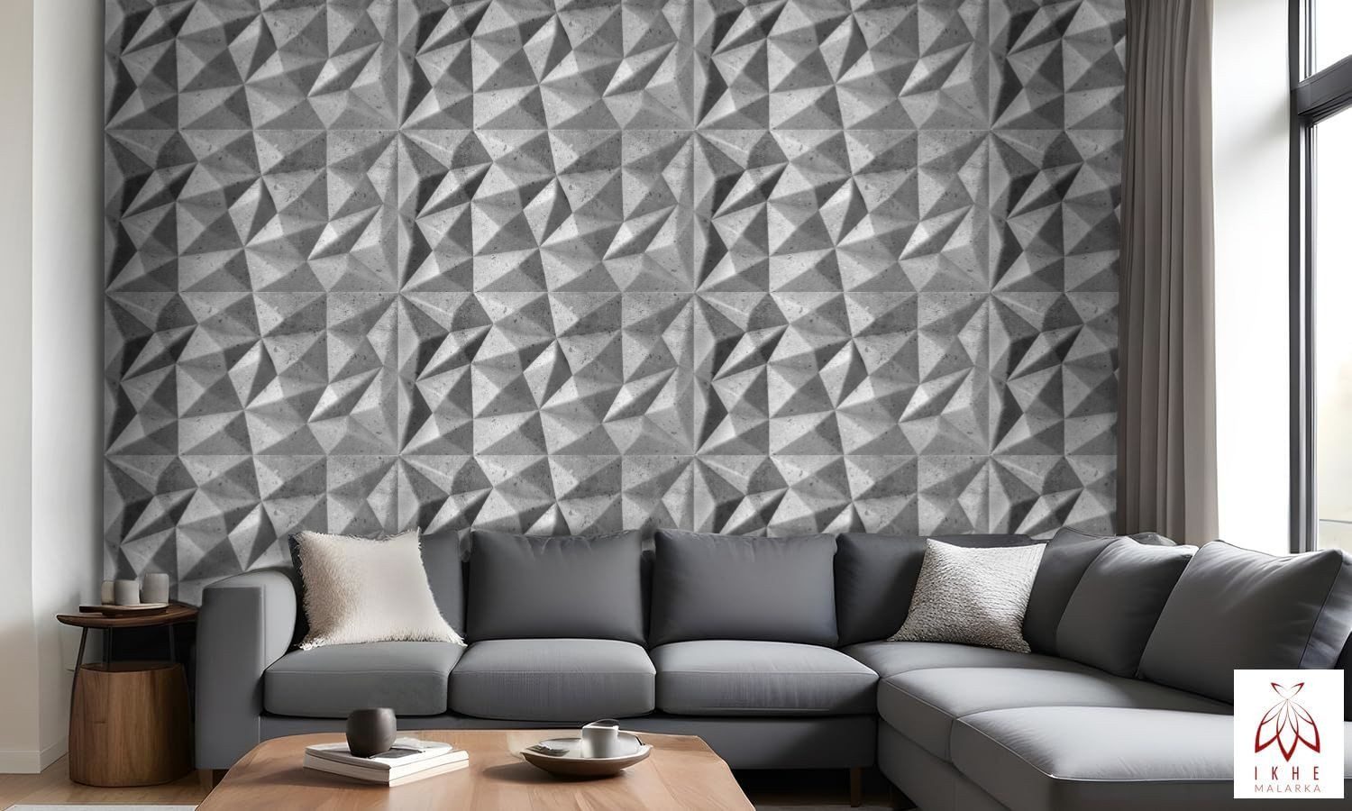 IKHEMalarka 3D Wandpaneel aus Polystyrol Styropor XPS, BxL: 50,00x100,00 cm günstig online kaufen