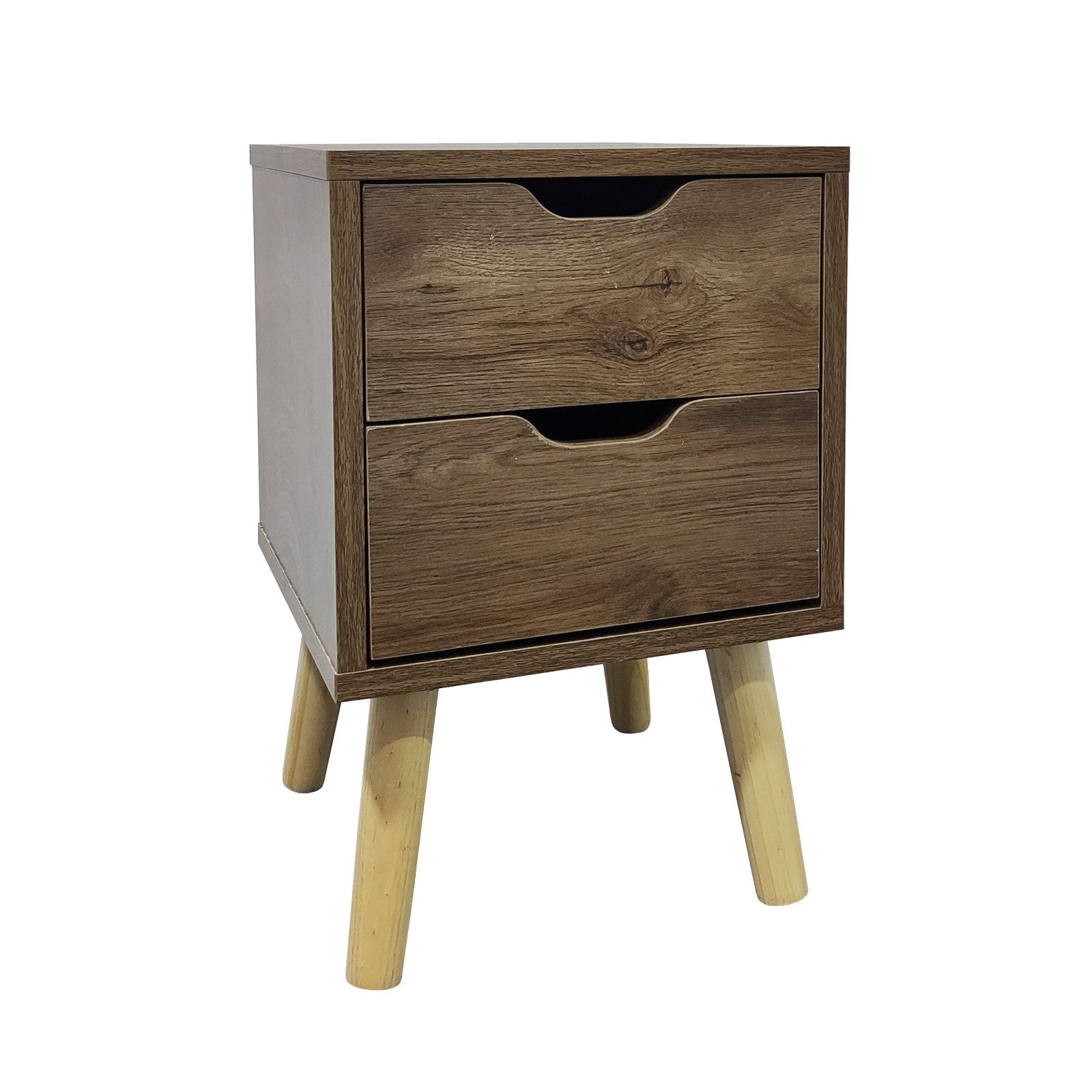 HTI-Living Nachtkommode Nachtschrank 2 Schubladen Thekla 2945 (Stück, 1 Nachtschrank), Nachttisch 2 Schubladen