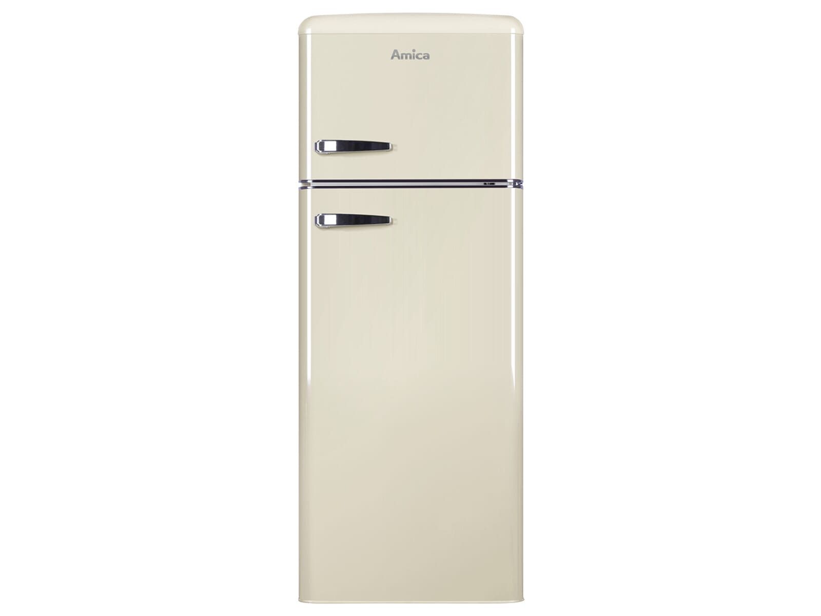 Amica Kühl-/Gefrierkombination 1171106, 144.0 cm hoch, 55.0 cm breit, Retro-Design