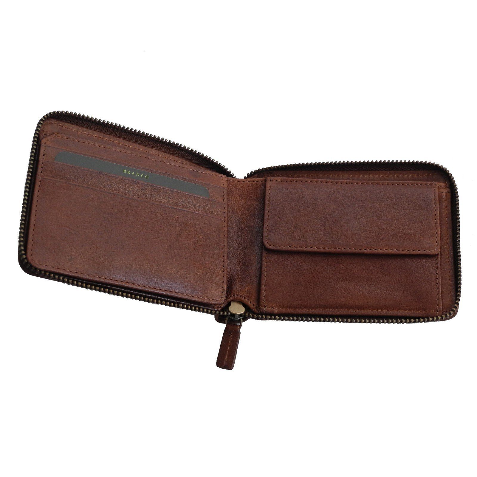 BRANCO Geldbörse Branco - Leder Herren Geldbörse Portemonnaie Geldbeutel Auswahl (1 Stück)