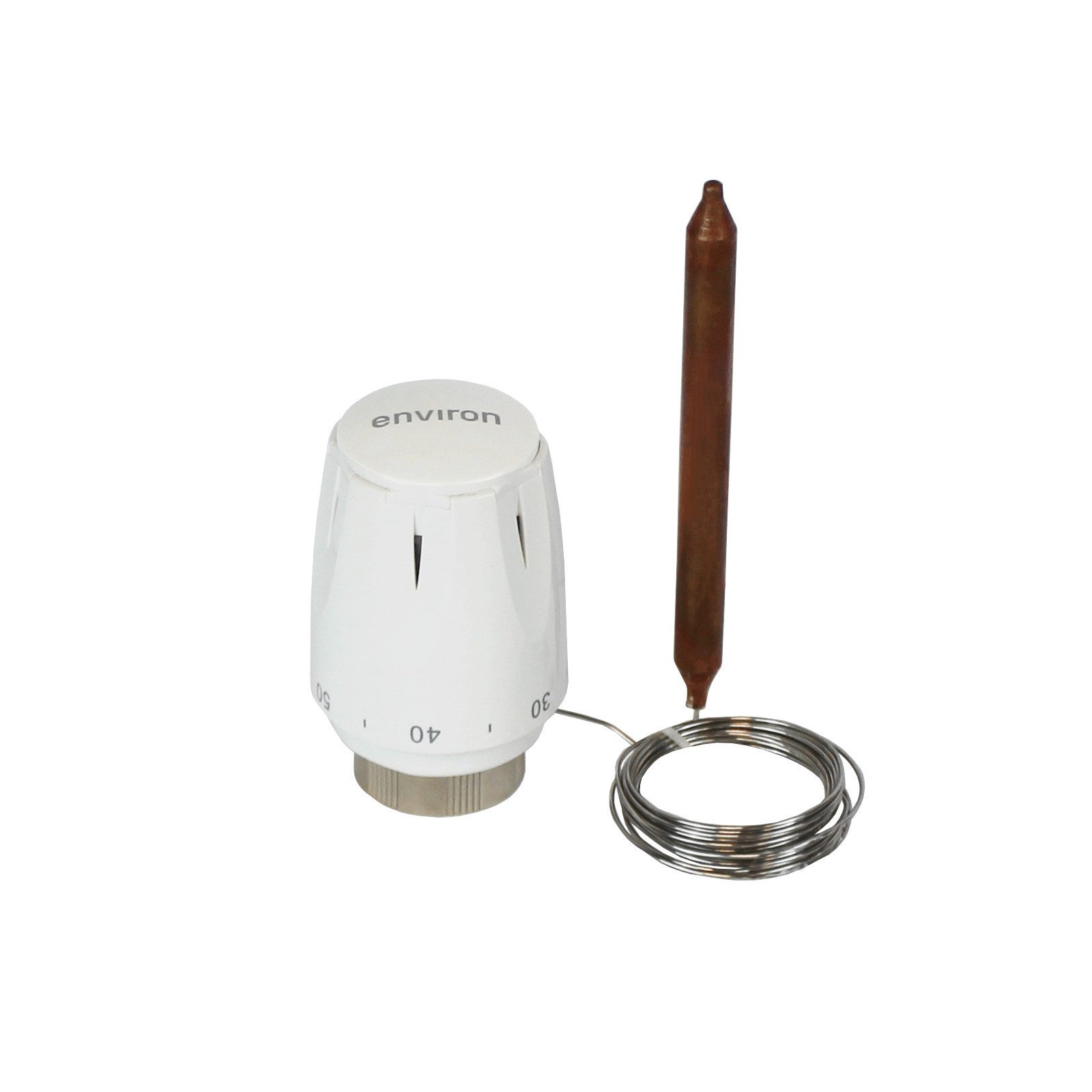 Environ Heizkörperthermostat Thermostatkopf mit Kapillar-Fühler 20-70°C M28 x 1,5 Fernfühler Thermo