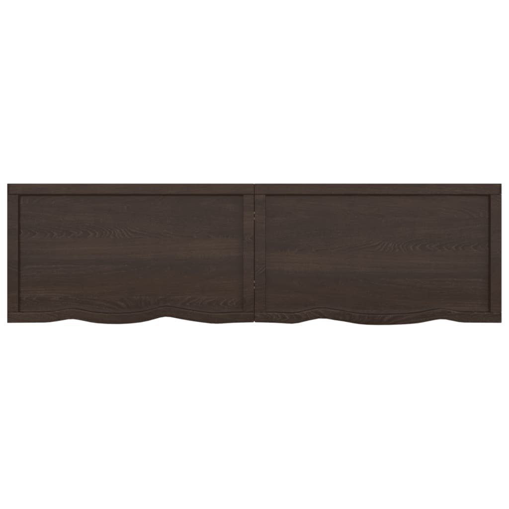 furnicato Massivholz Behandelt 180x50x(2-6)cm Tischplatte Eiche